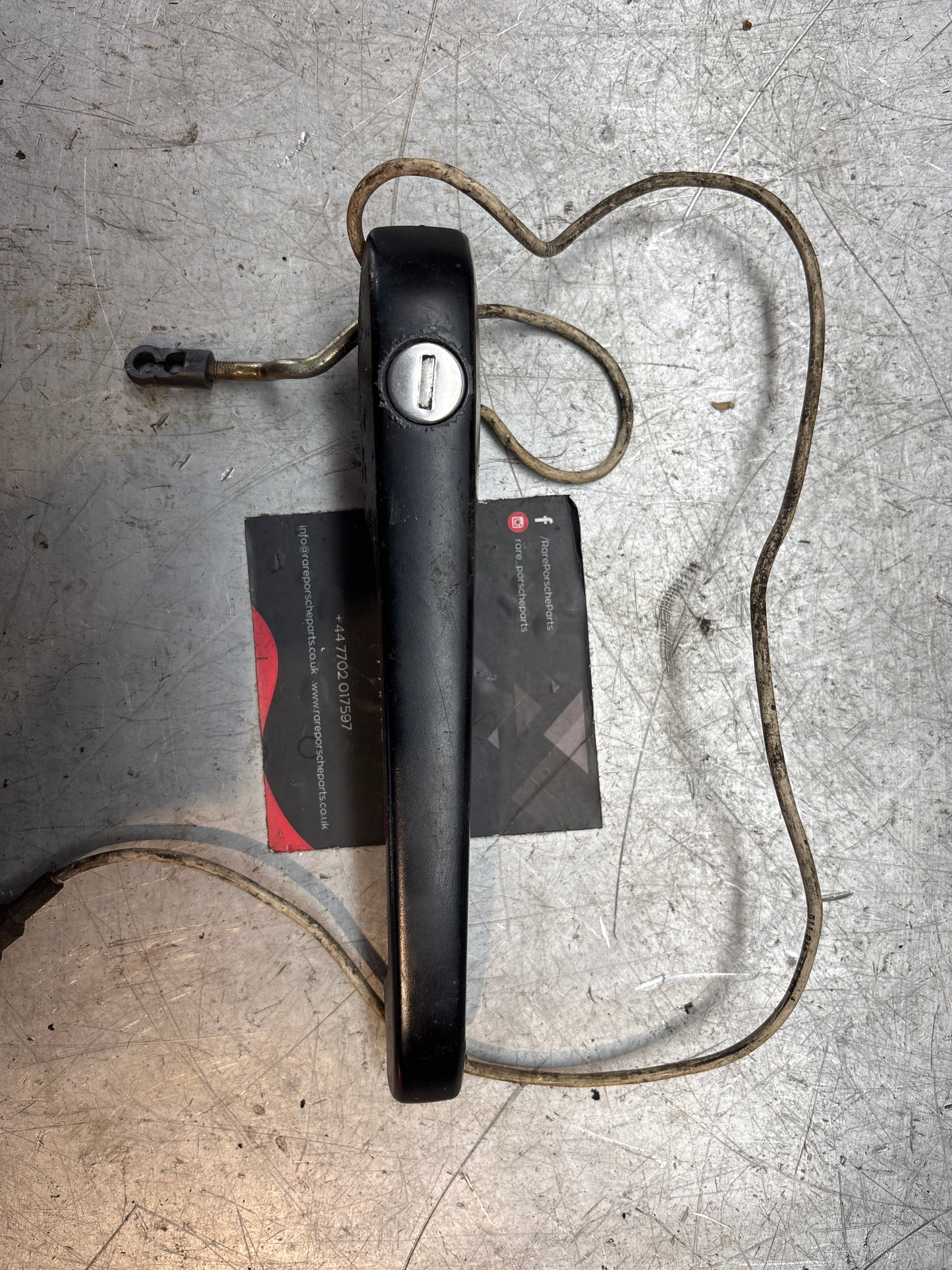 Porsche 944 S2 door Handle, Right 94453706202, used with linkage
