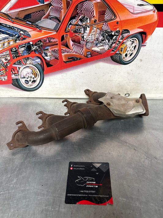 Porsche 928 S4 exhaust manifold, left 92811114507, used