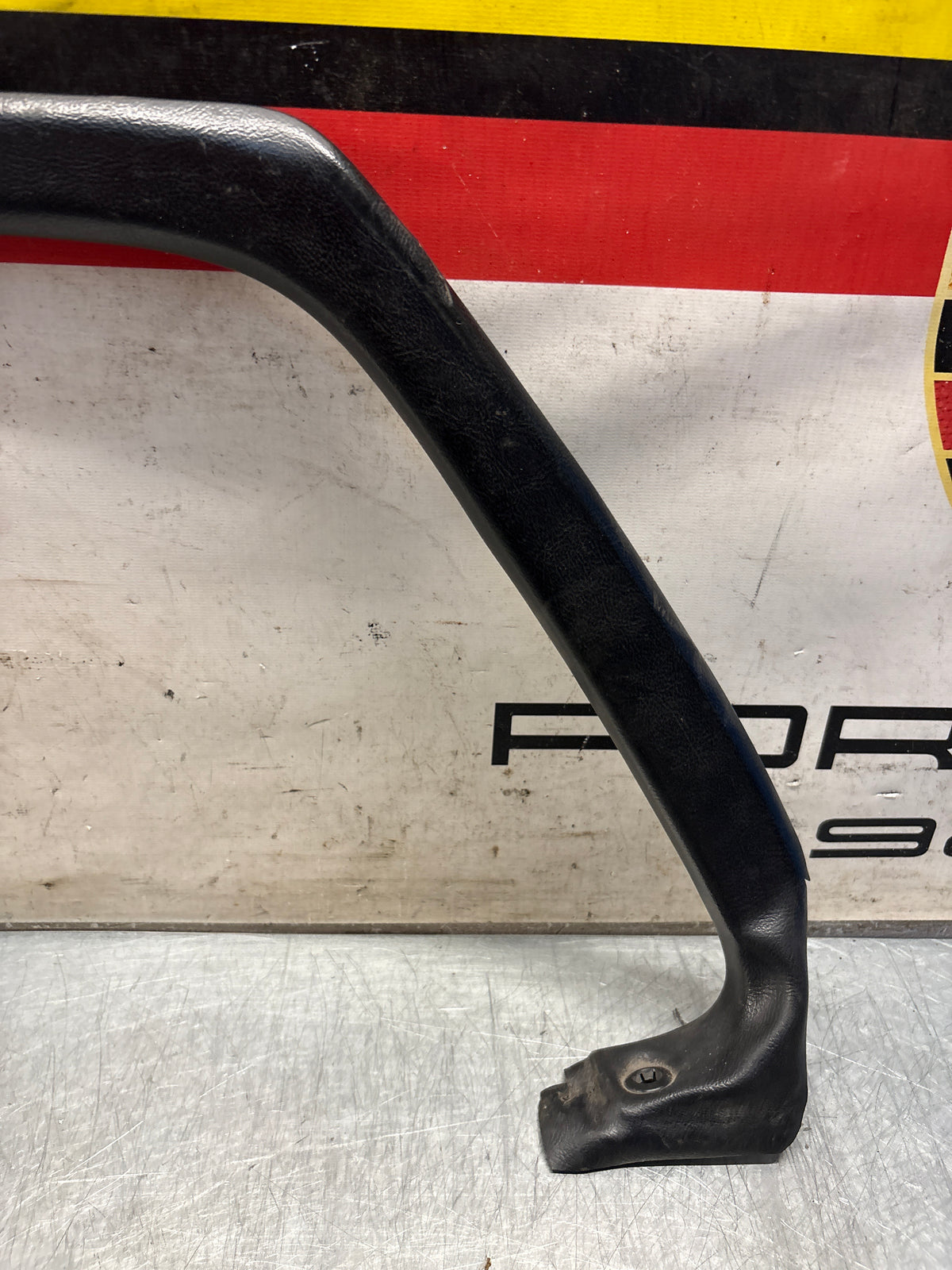 Porsche 928 right, off side door upper frame surround trim, black 92855502602, used