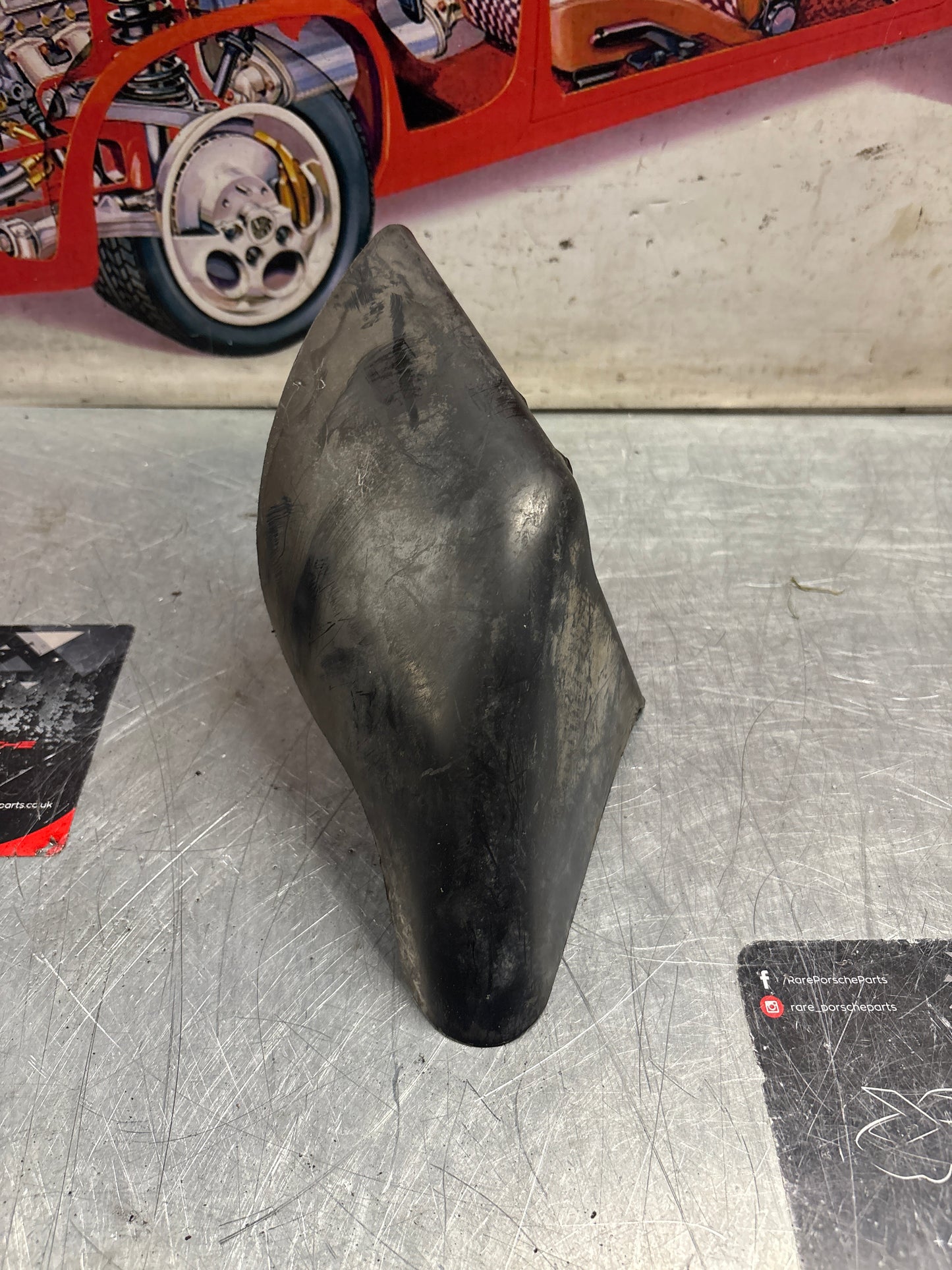 Porsche 944S2 / 968 right side air deflector, used 94434155601