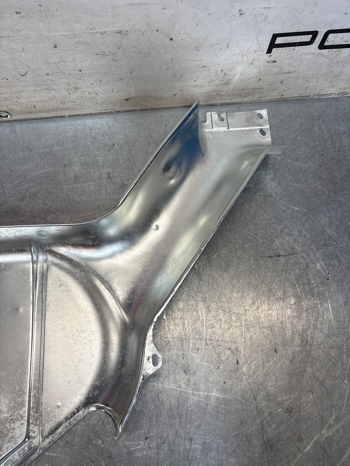 Porsche 928 S / S4 rear heat shield protection plate, refurbished 92850493204