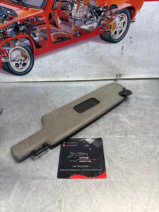 Porsche 928 grey sun visor with mirror, used, left 92873123702