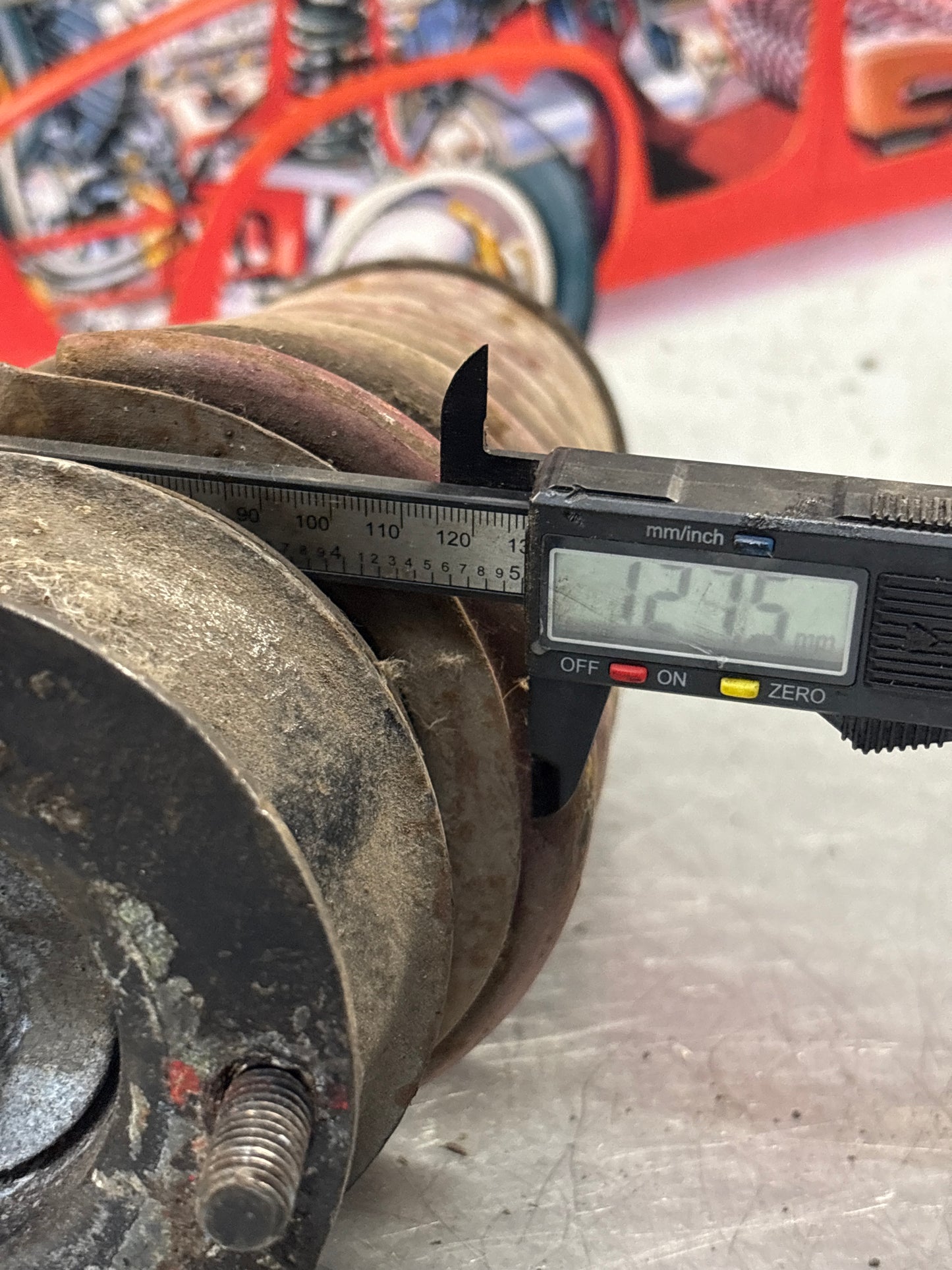 Porsche 928 rear shock absorber, used 92833305108