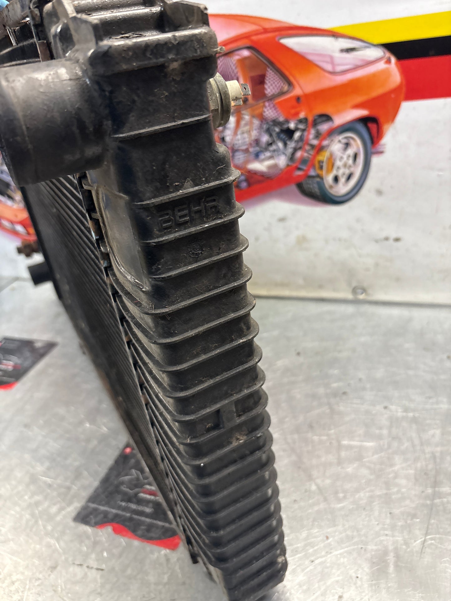 Porsche 928S BEHR Radiator, used, pressure tested 92810644401