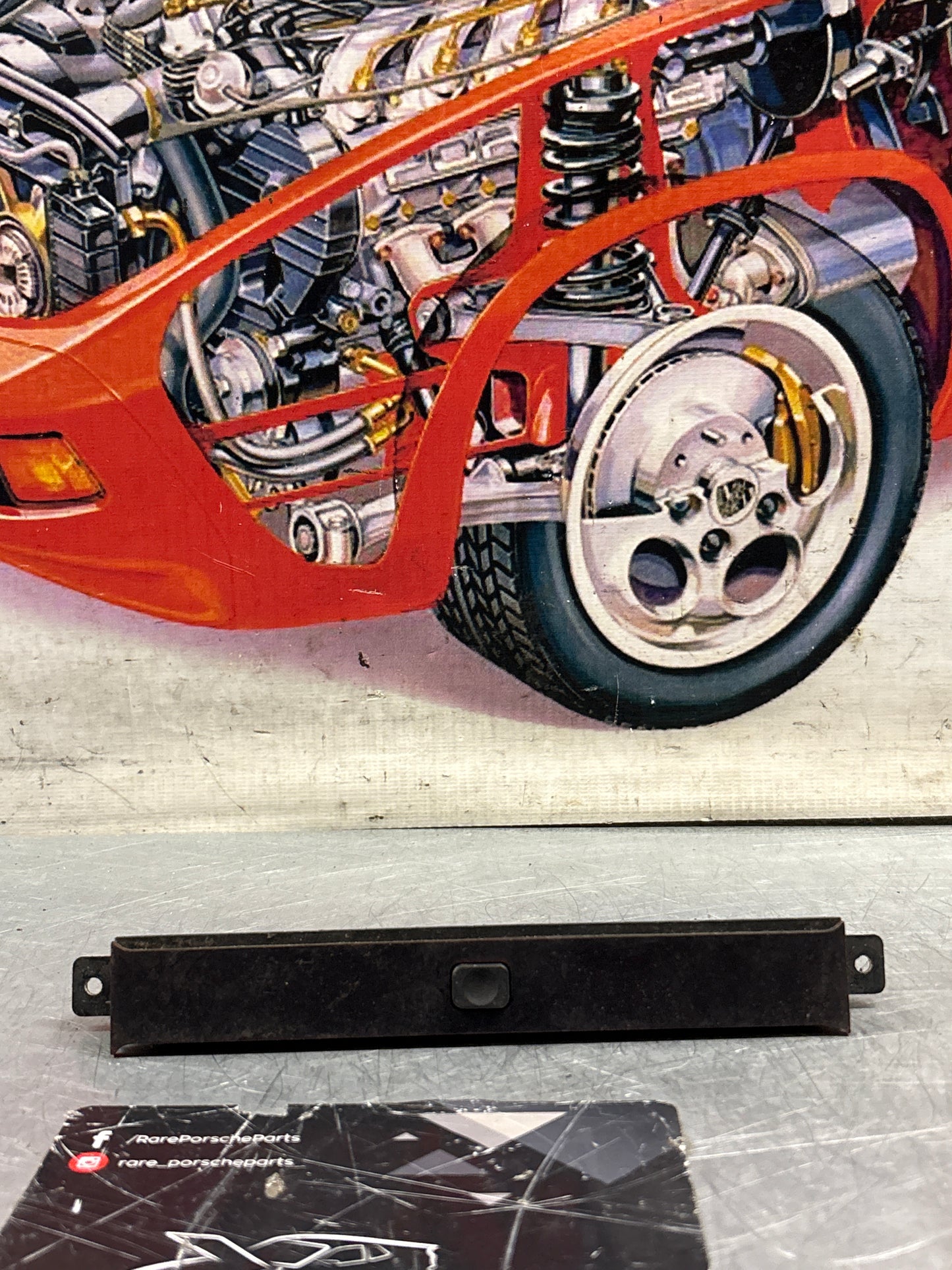 Porsche 928 front center dash panel 92864160400 used