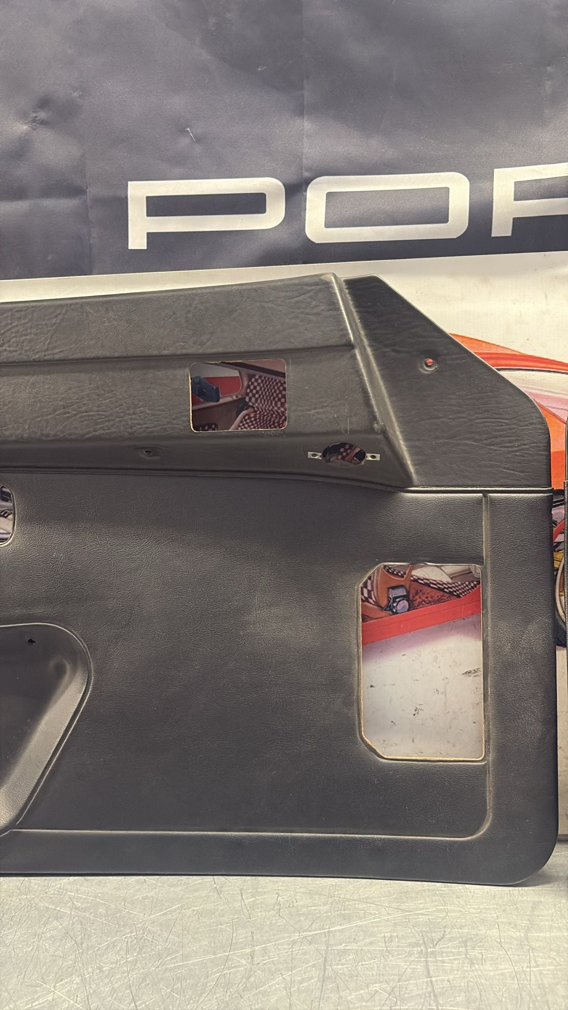 Porsche 924 / 944 Pair of early electric door cards, LHD 477867012 / 477867011