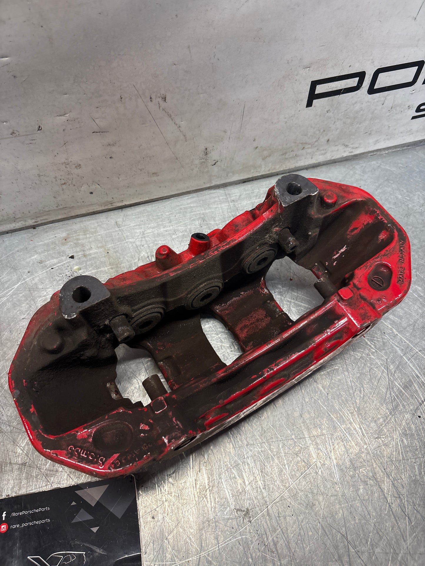 Porsche Panamera front left brake caliper, used 7PP615123C