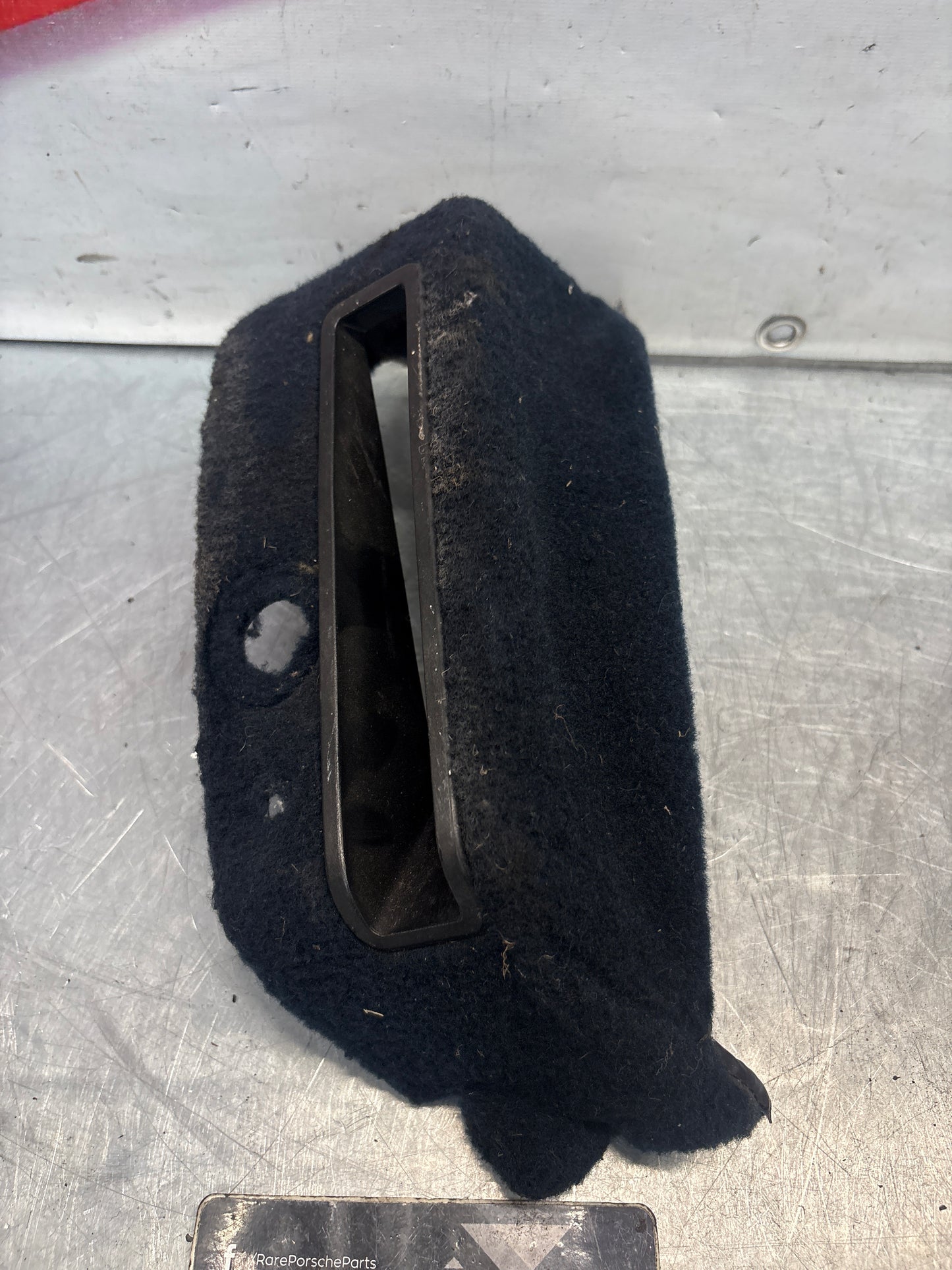 Porsche 928 handbrake sorround carpet, blue, used