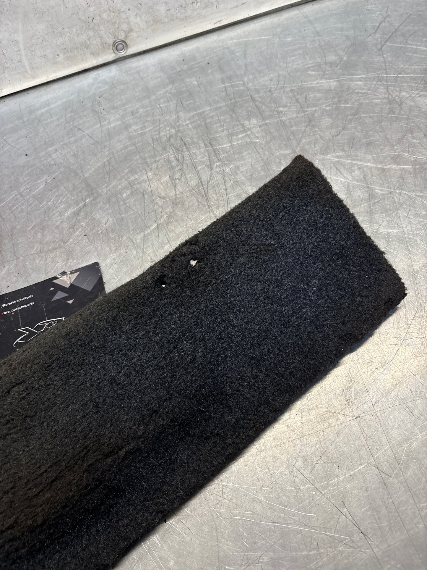 Porsche 928 blue carpeted Tool kit panel cover, used 92855118106