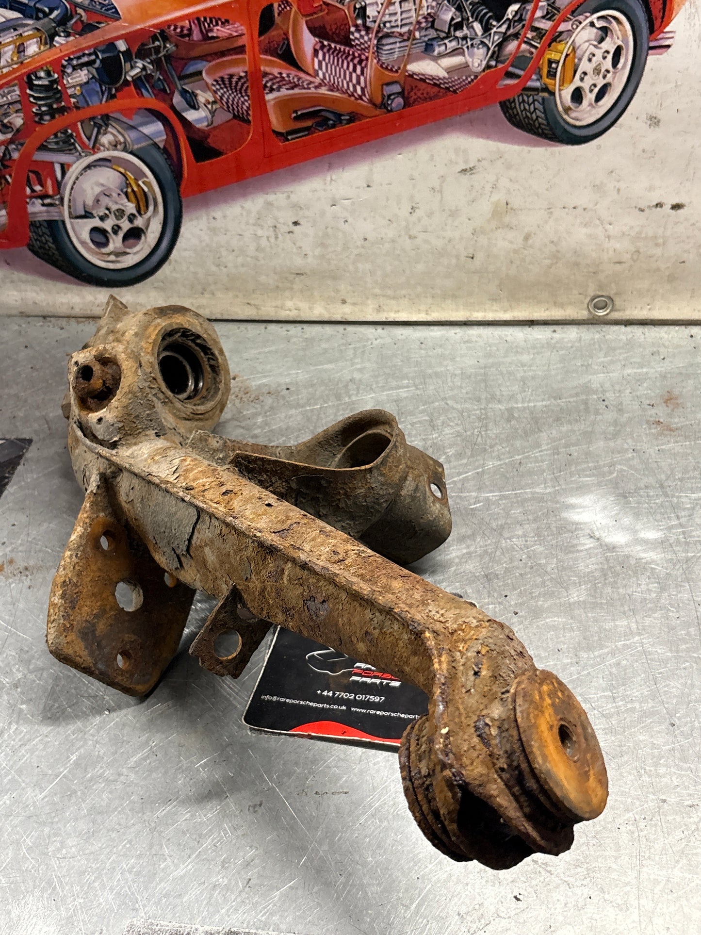 Porsche 924 944  -85.5 Rear right trailing arm,  used 94433102200