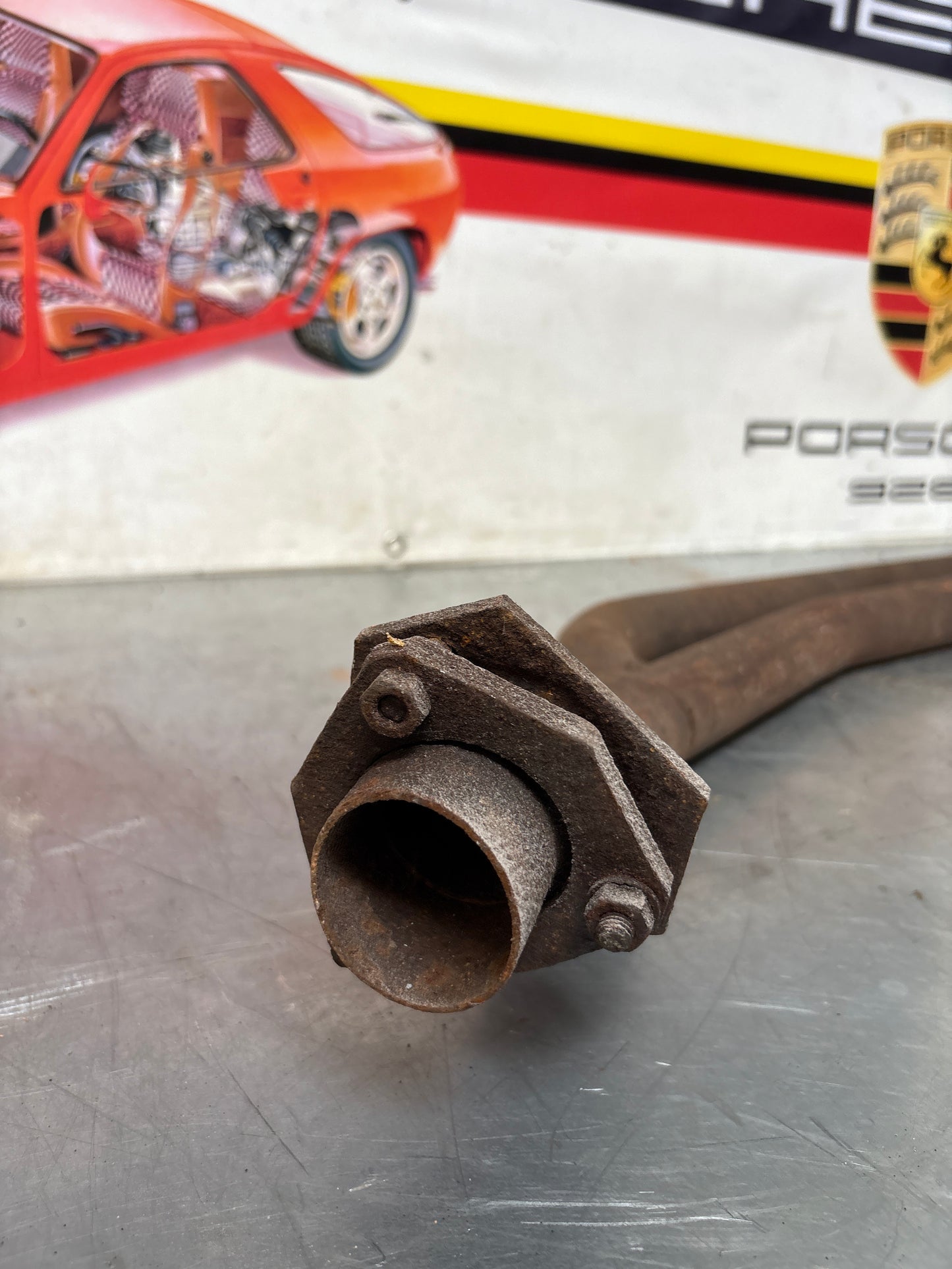 Porsche 924 exhaust pipe, used LHD only! 477253101H