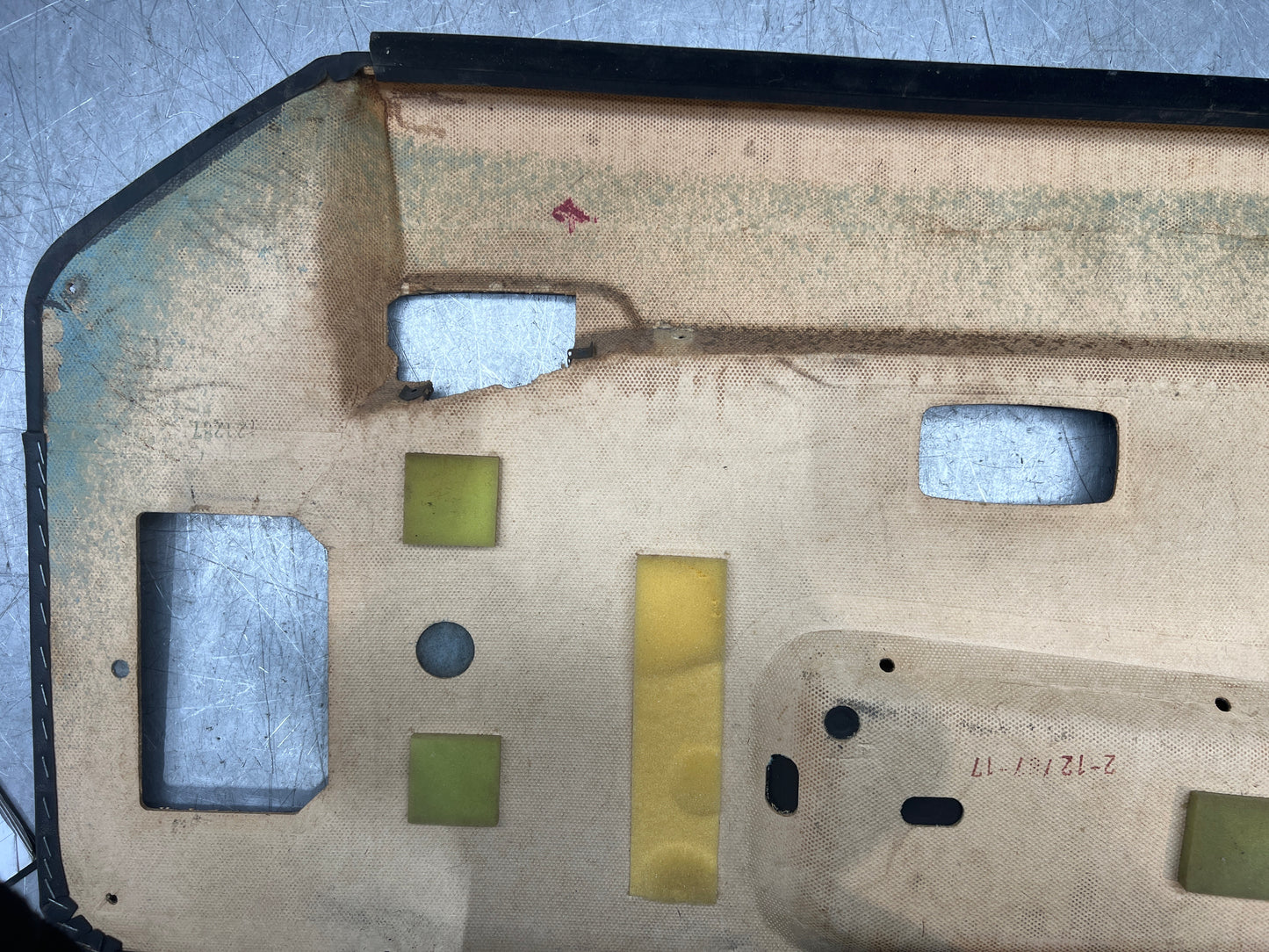 Porsche 944 left blue door card for late cars from 85.5 944555017