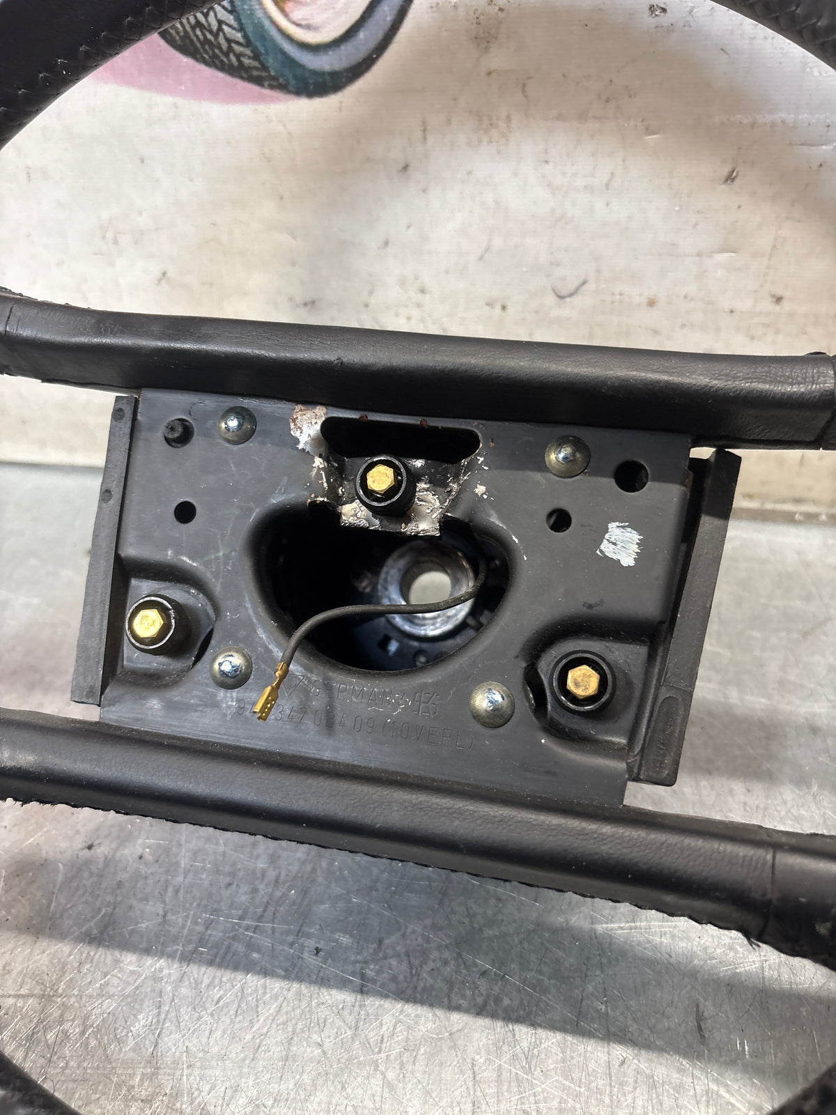 Porsche 944 black steering wheel, used 94434708409