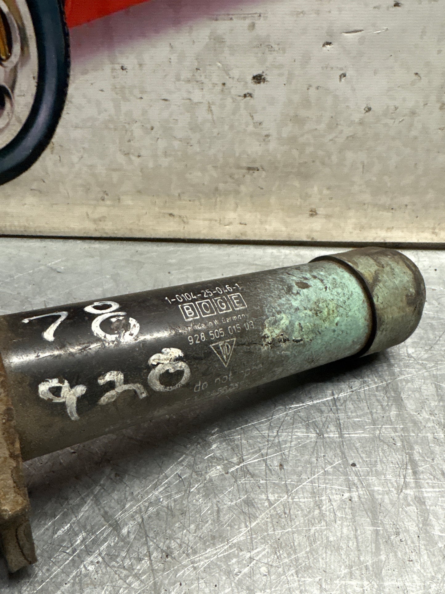 Porsche 928 bumper impact absorber, used 92850501503