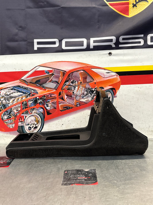 Porsche 924 centre console black, no switch holes 477857951 / 477857969 used