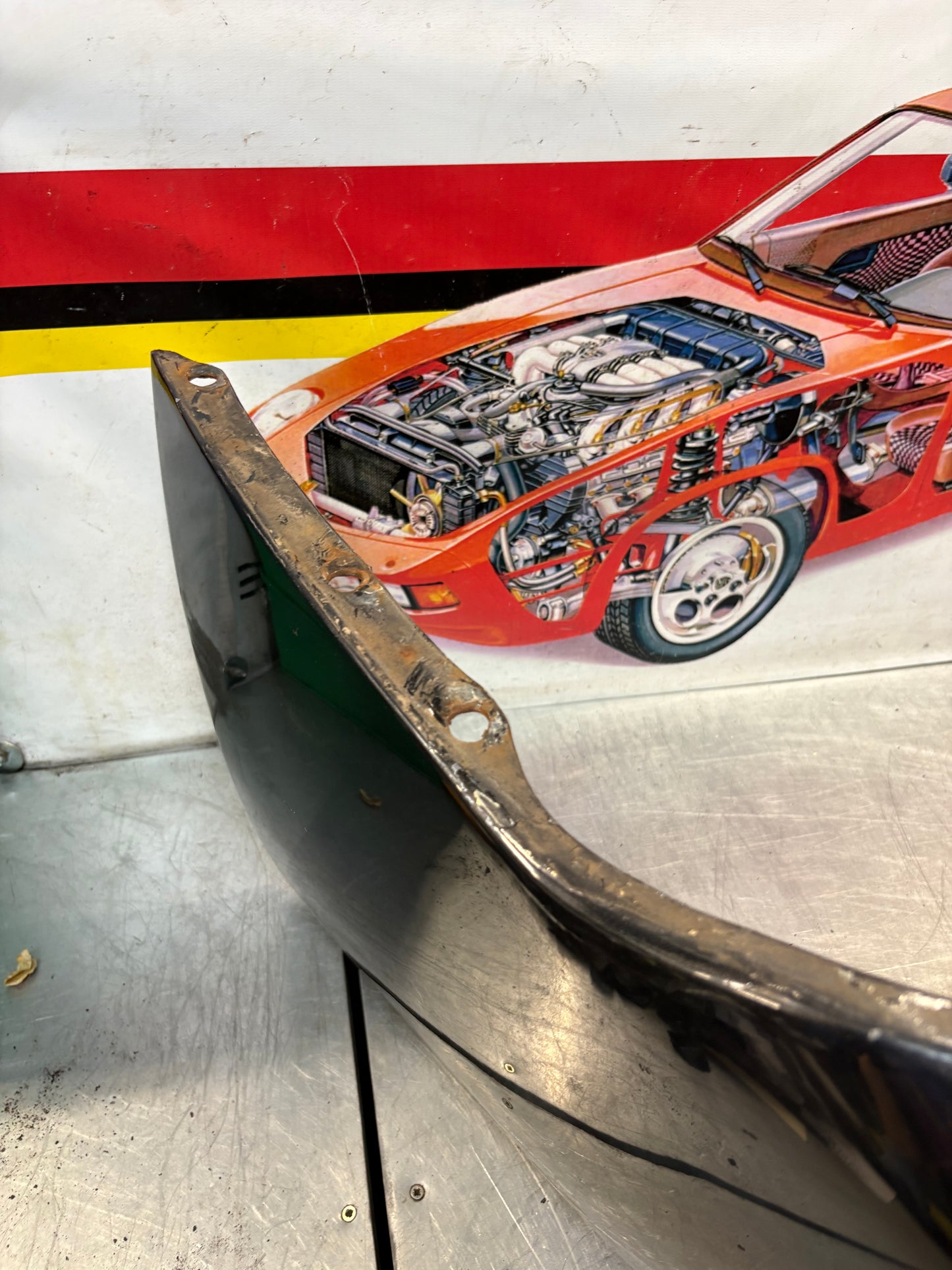 Porsche 944 S2 / Late turbo front bumper, used condition 95150537100