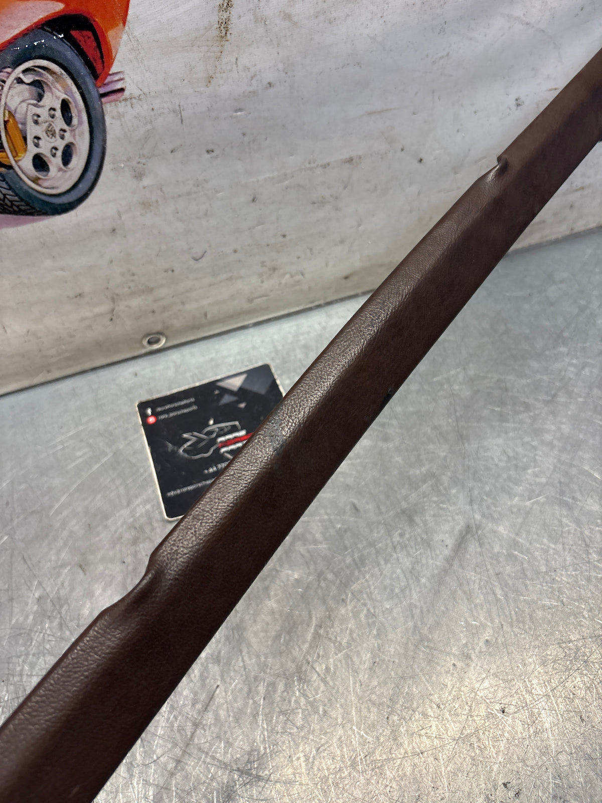 Porsche 928 tailgate trim, left, near side, brown, 92855503702, used