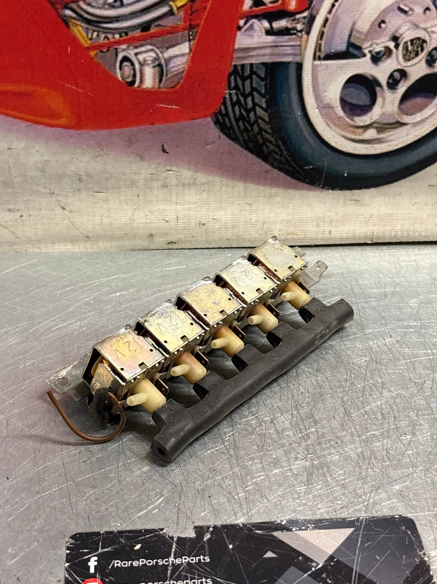 Porsche 928 A/C heater control unit wiring, used 92861292104