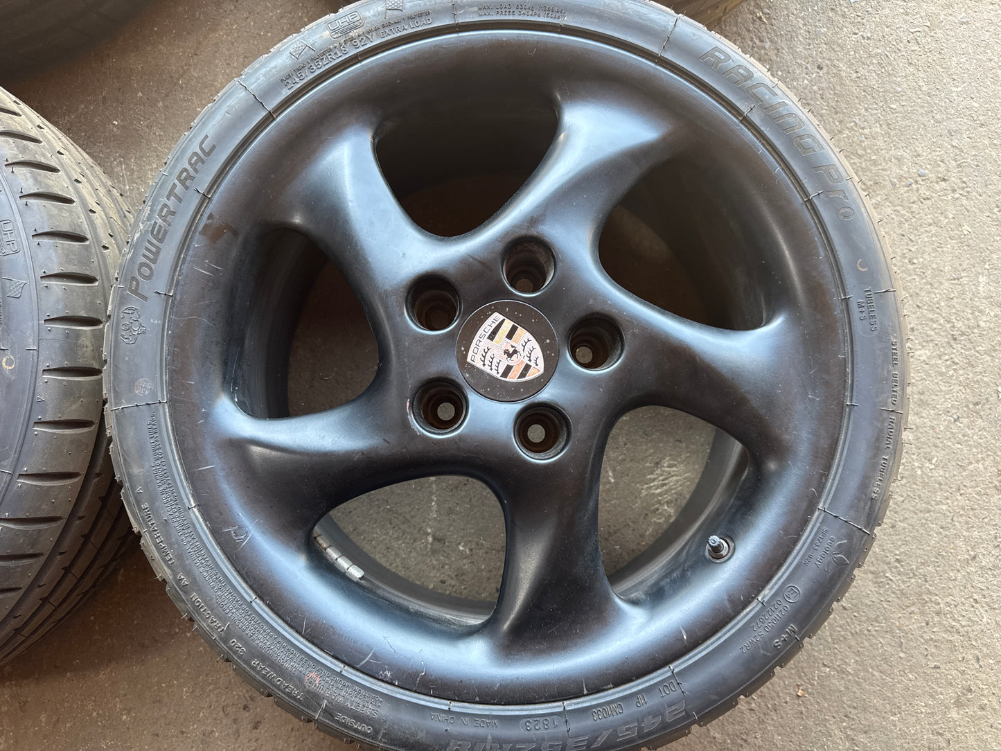 Set of Porsche Turbo Twist Style wheels 5x130 Good unused Tyres