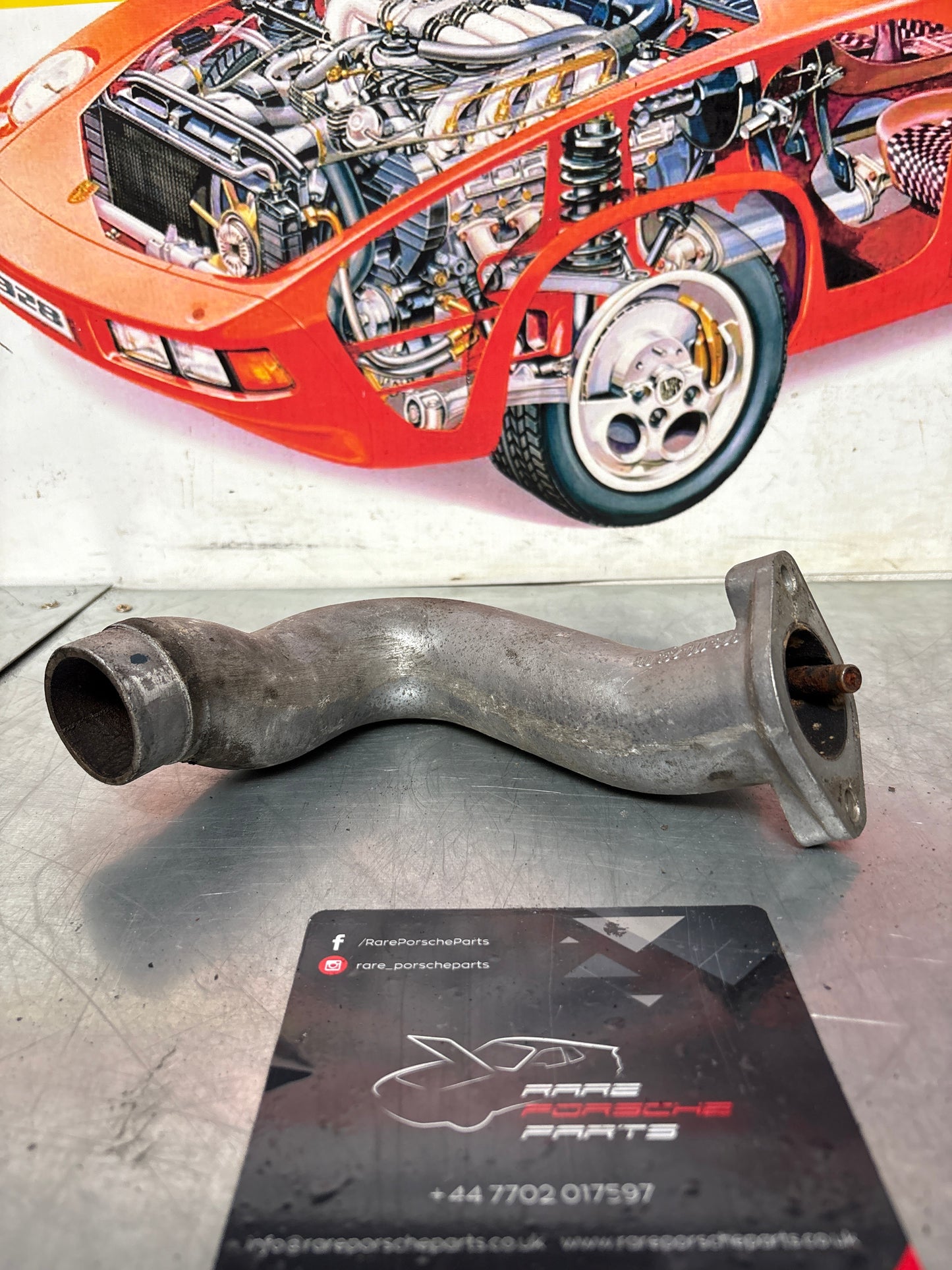 Porsche 928 air intake pipe, used 9281102950R