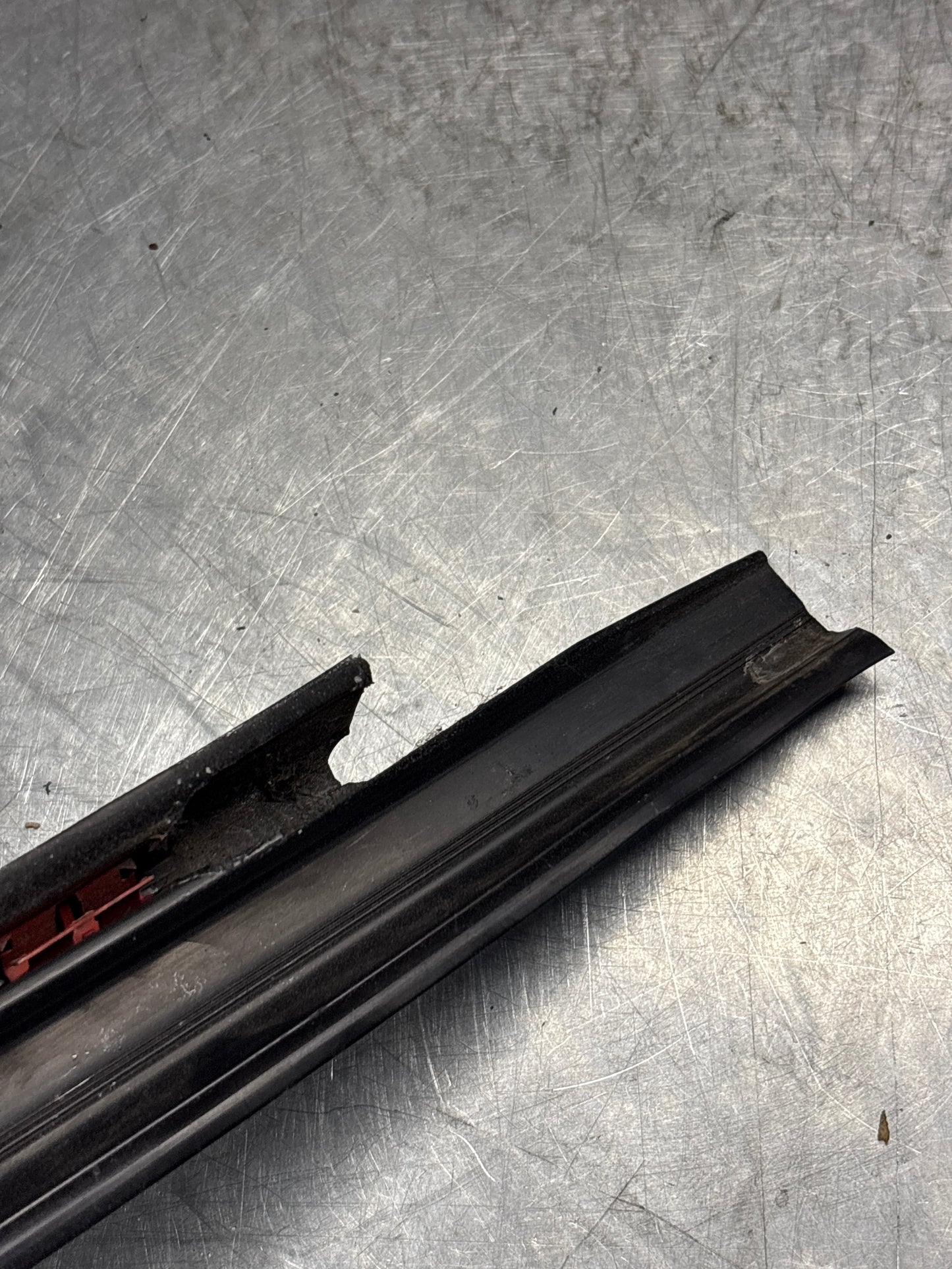 Porsche early 924/944 left sill trim, used 477853657A