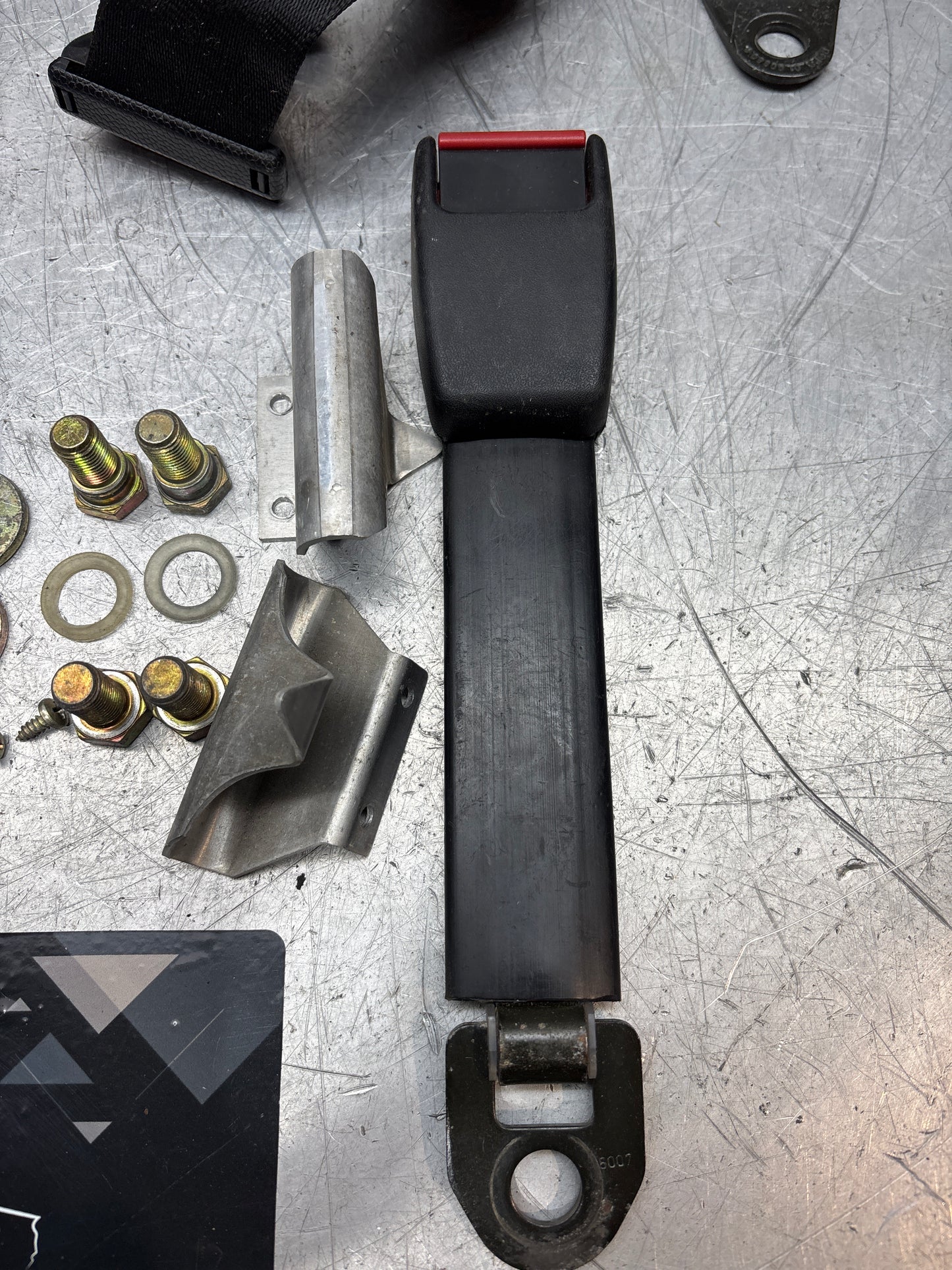 Porsche 924 944 set of front seat belts, used 477857705H 47785706H