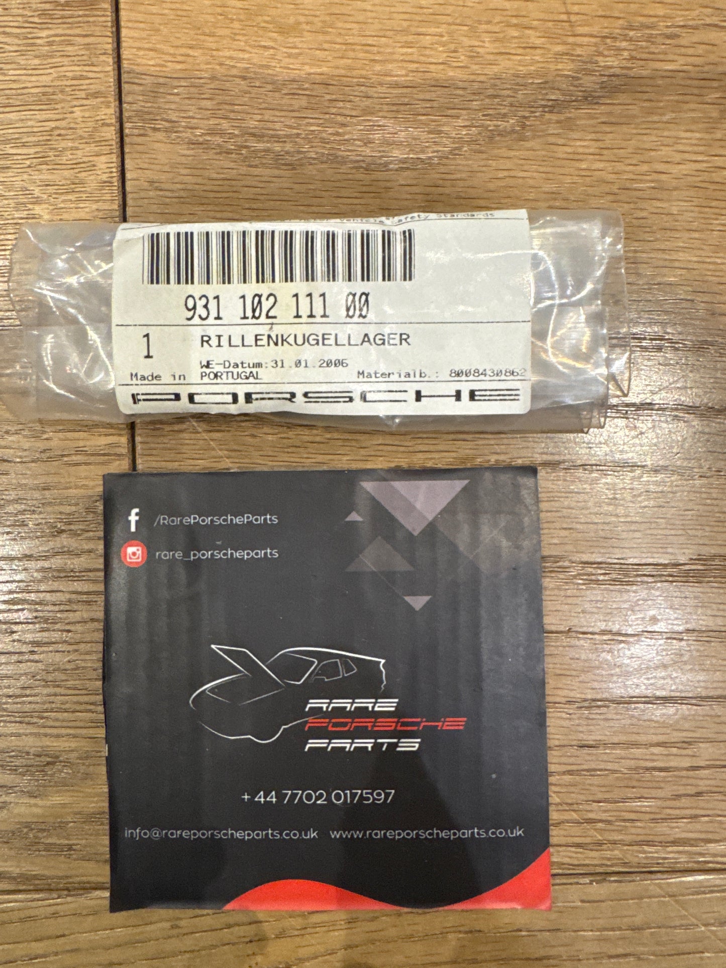 Porsche 911/ 924 / 944 / 968 flywheel bearing 93110211100 New NOS