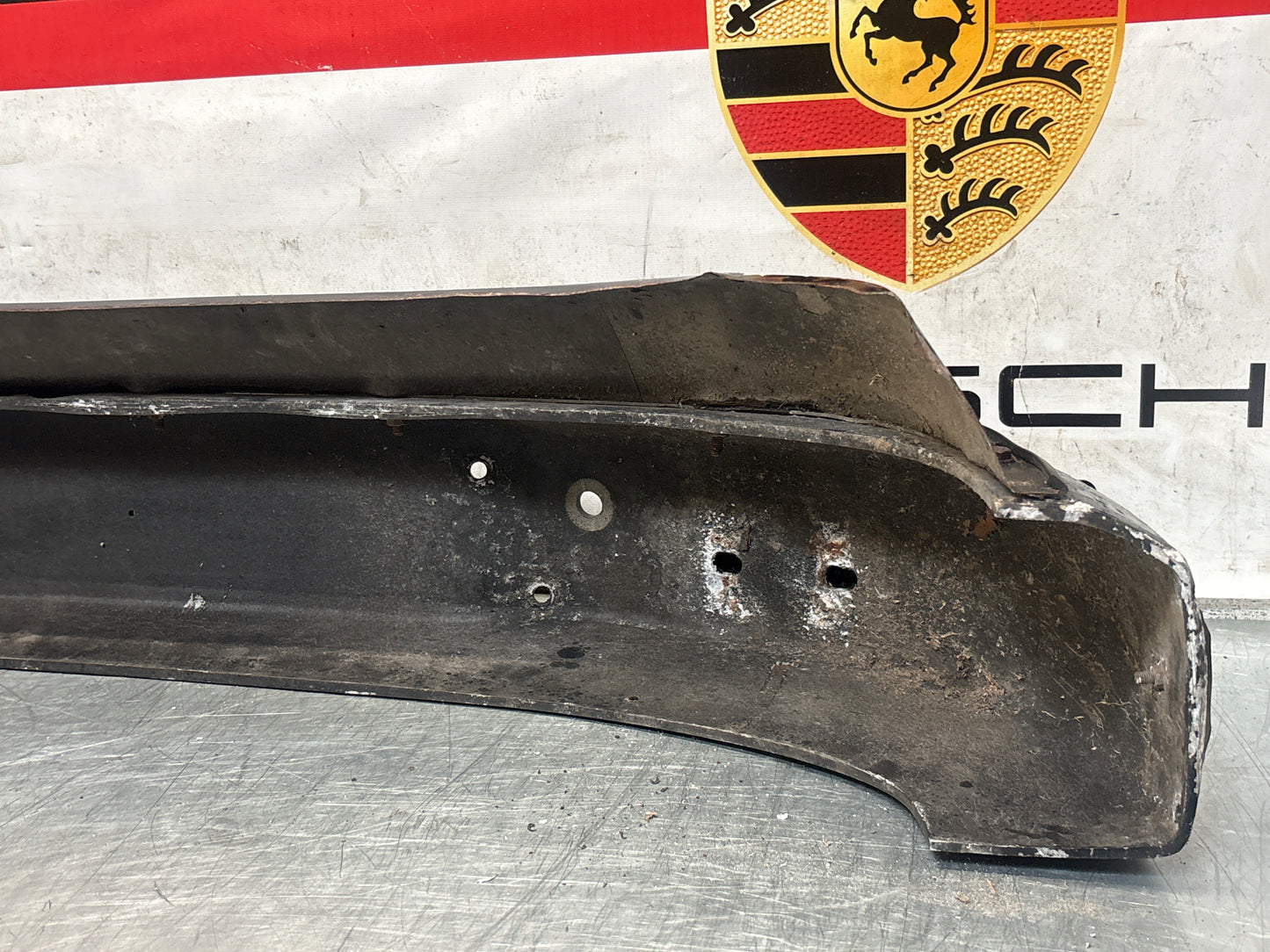 Porsche 911 930 rear bumper with skirt, used 93050511201