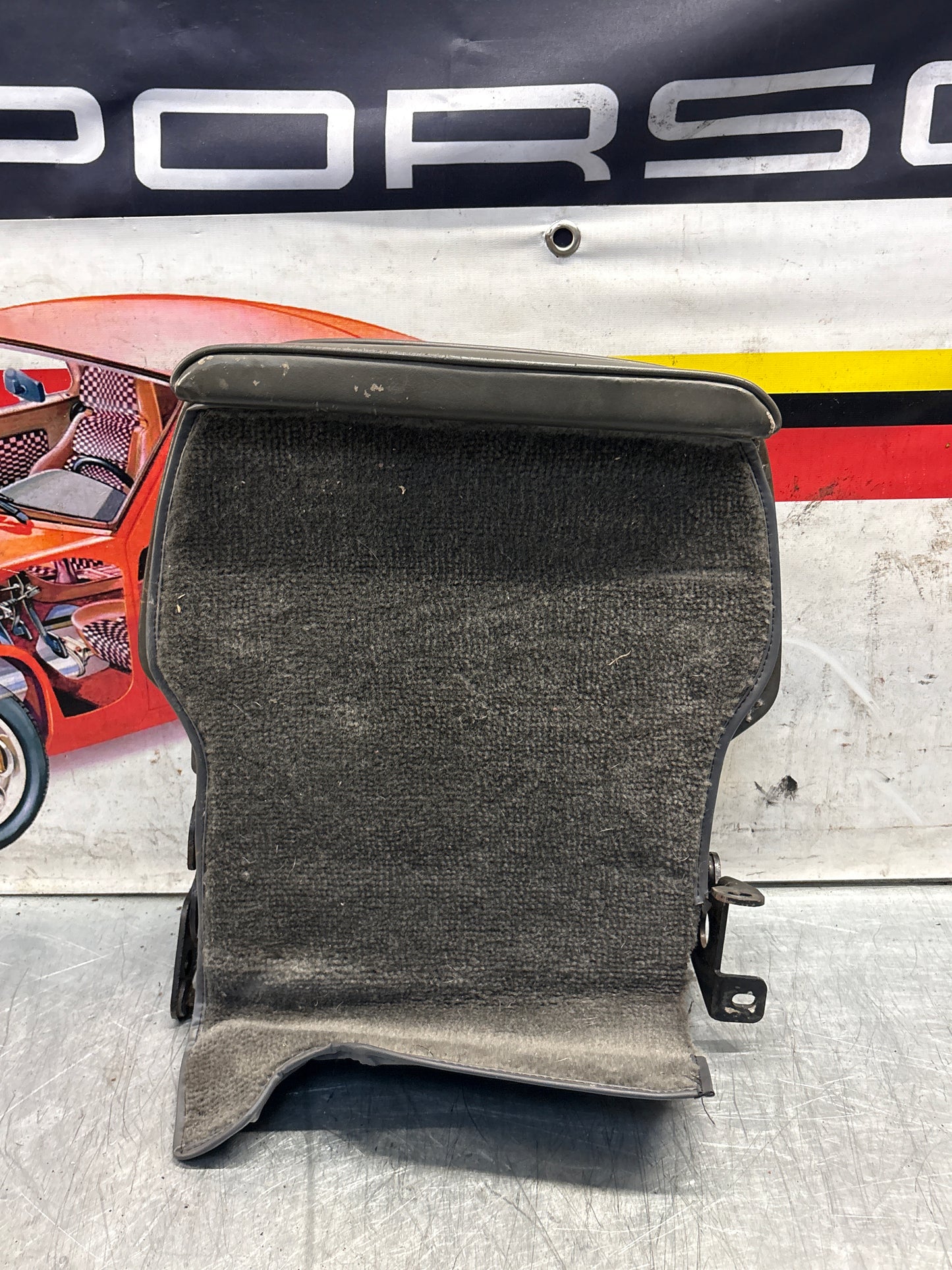 Porsche 928 rear seat backrest, greyish green, used 92852203752