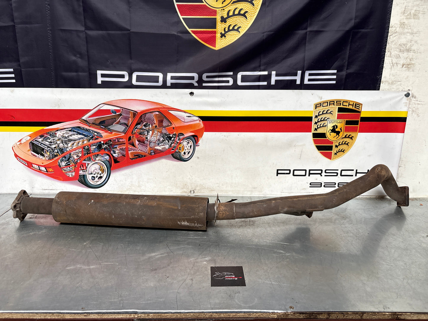 Porsche 924 Turbo Down Pipe, middle section, used 93111105102