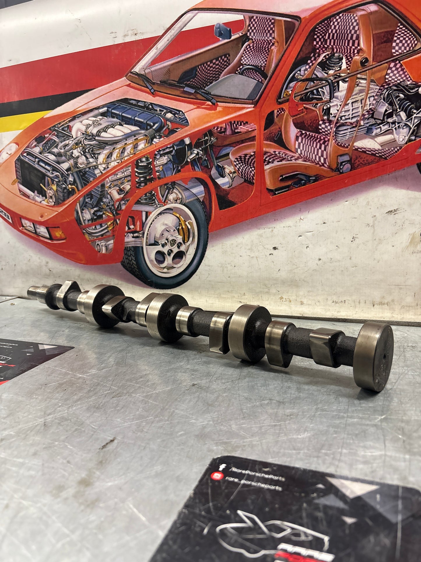 Porsche 924S 944 2.5 Cam shaft. Used. 94410515505R Part number is not visible