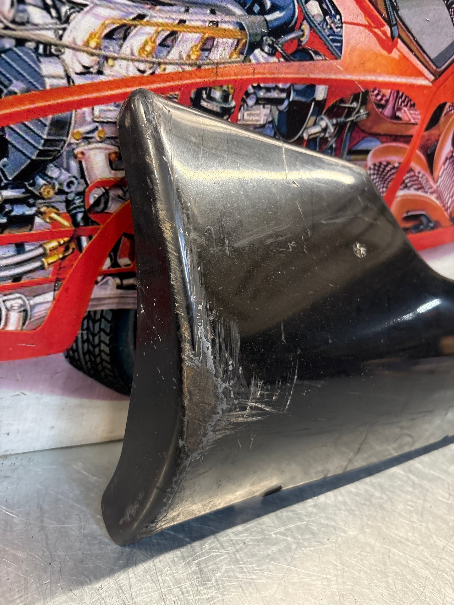 Porsche 928 S4 right sill cover, used 92855908602