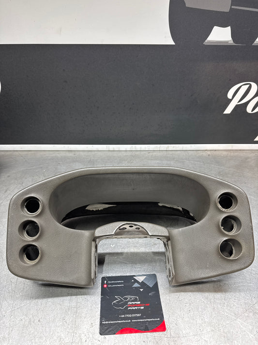 Porsche 928 speedometer cluster frame, grey, used 92855203102