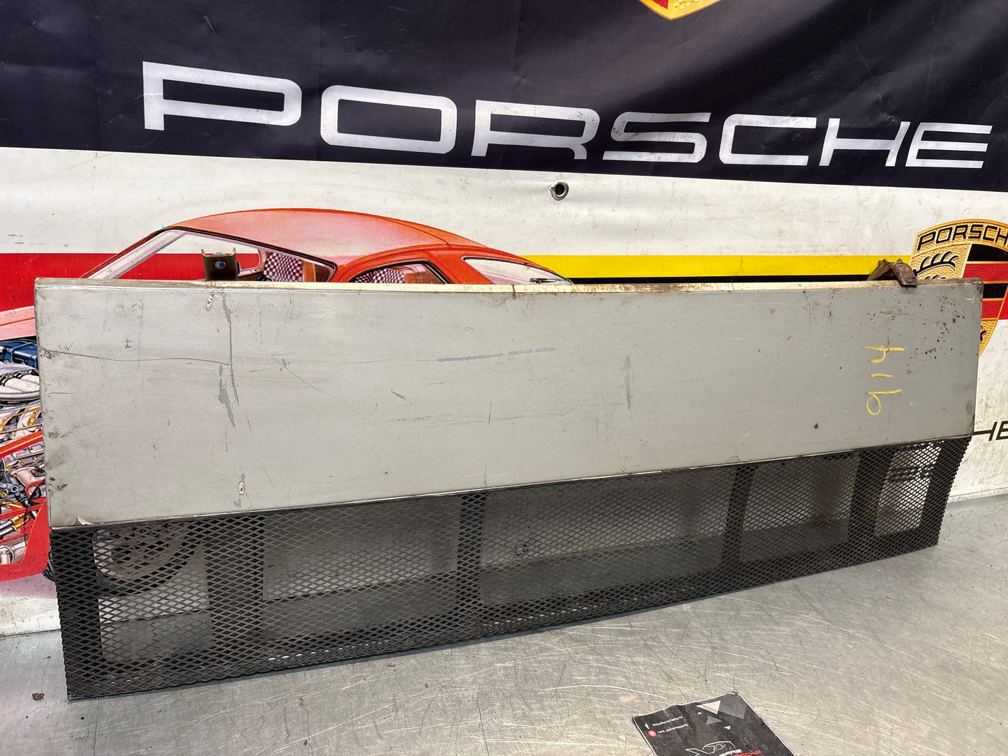 Porsche 914 rear bonnet engine lid cover, used 91451202210