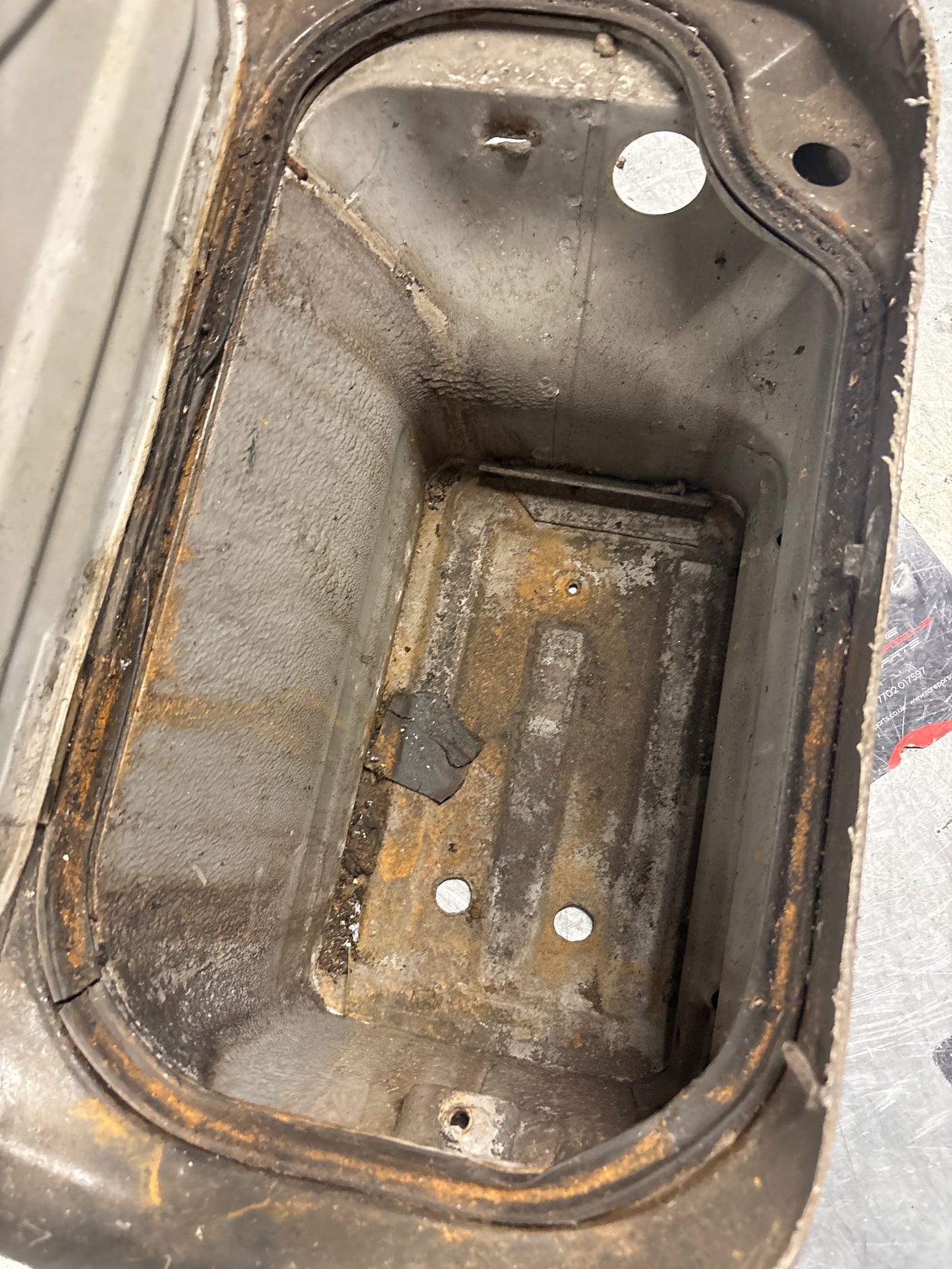 Porsche 928 Battery tray cut, 92850180502 used