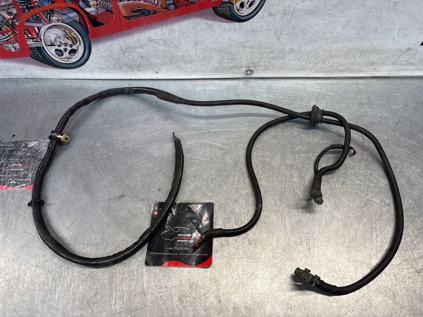 Porsche 924S / 944 battery starter wiring harness, used 94461202701