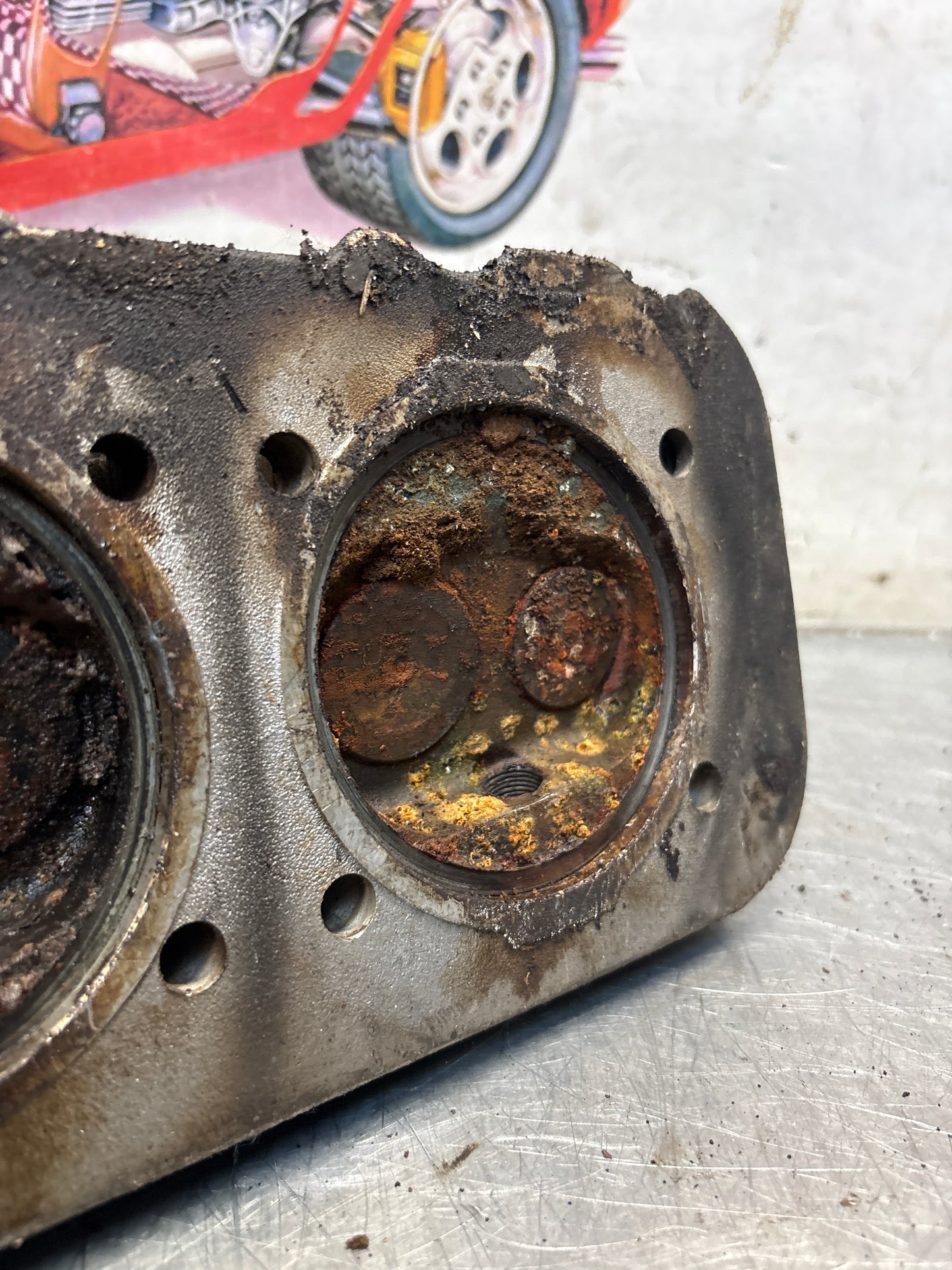 Porsche 914, cylinder head, right side, used 021101371J