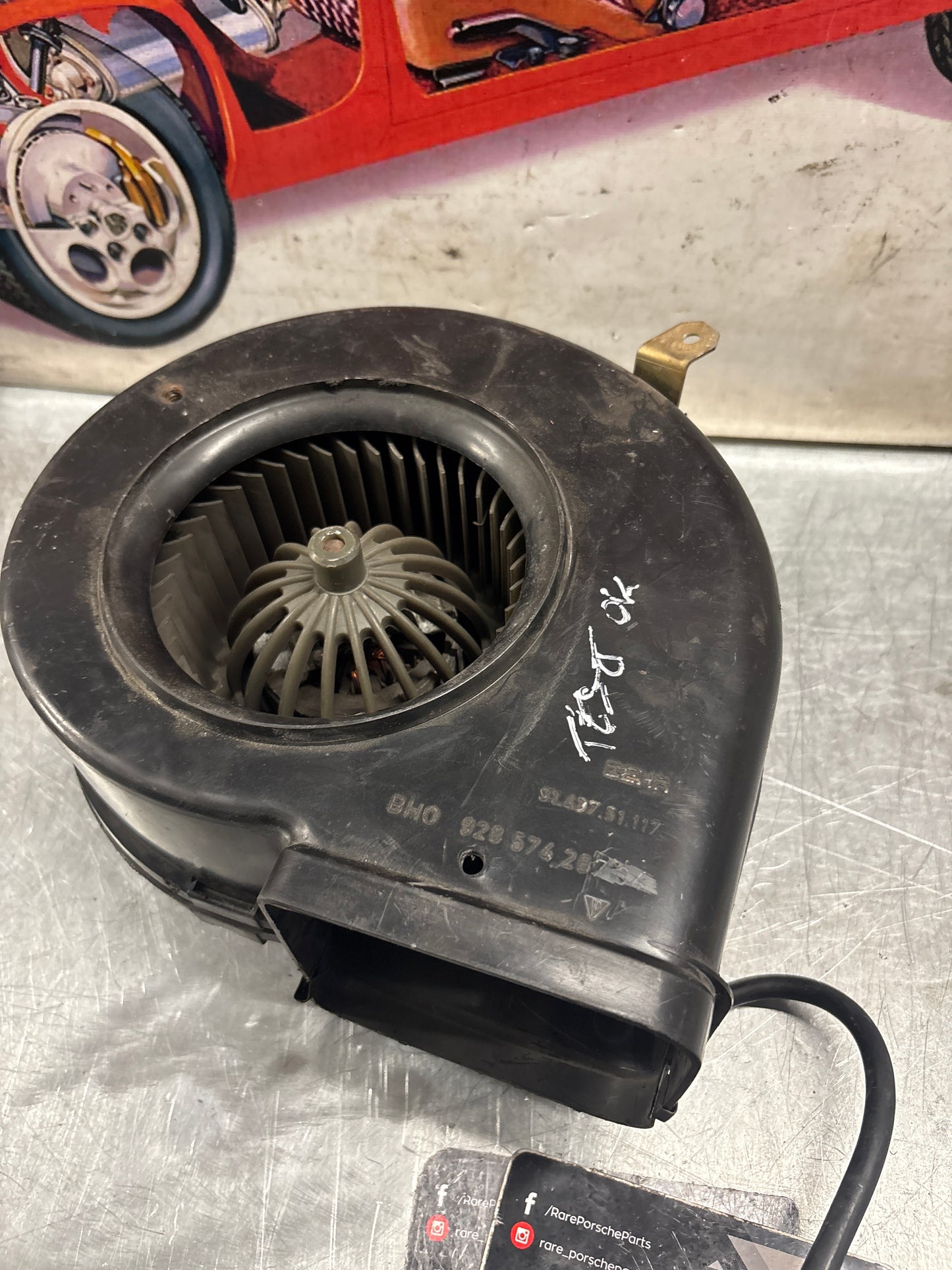 Porsche 928 Blower motor, used, tested 92857426704 / 92857426904