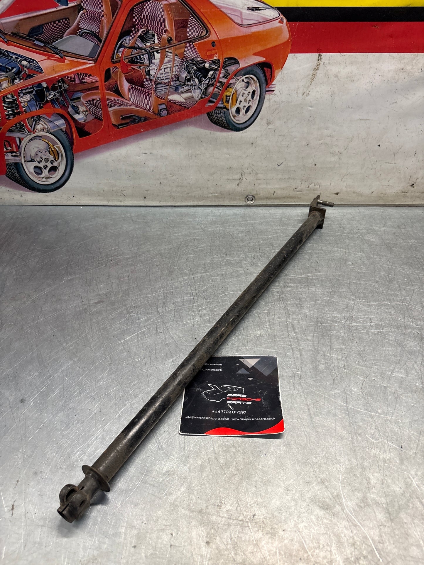 Porsche 928 manual gear shift rod, longer verson -1981, used, 92842402801