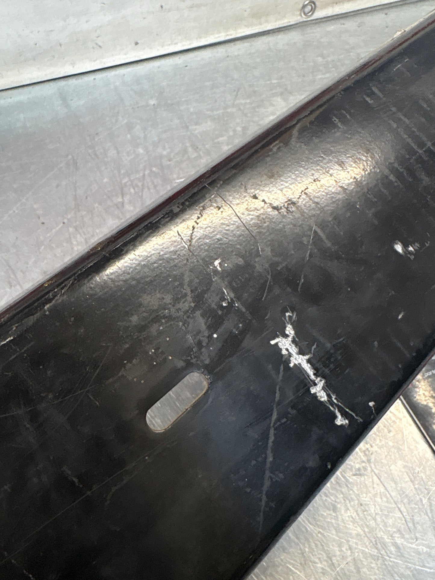 Porsche 924 rear bumper, NOS USA version 477807301A