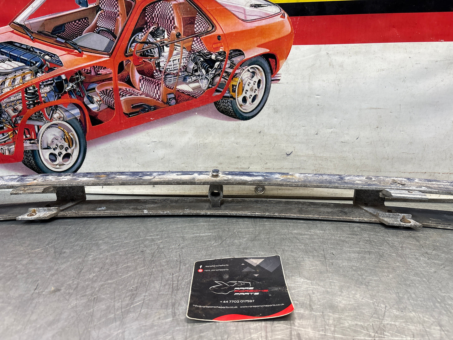 Porsche 944 S2 / turbo front bumper reinforcement panel support, 95150501000 used