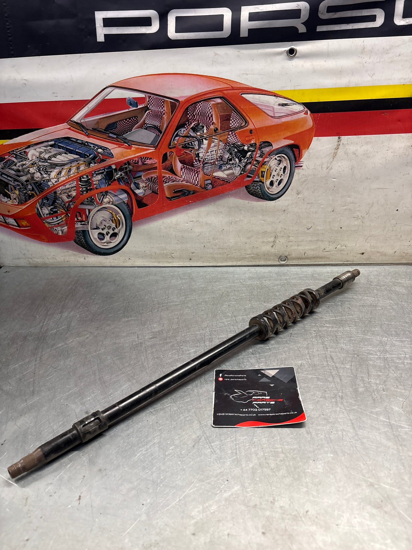 Porsche 924 / 924S / 944 LHD steering coloumn shaft, used 94434701904