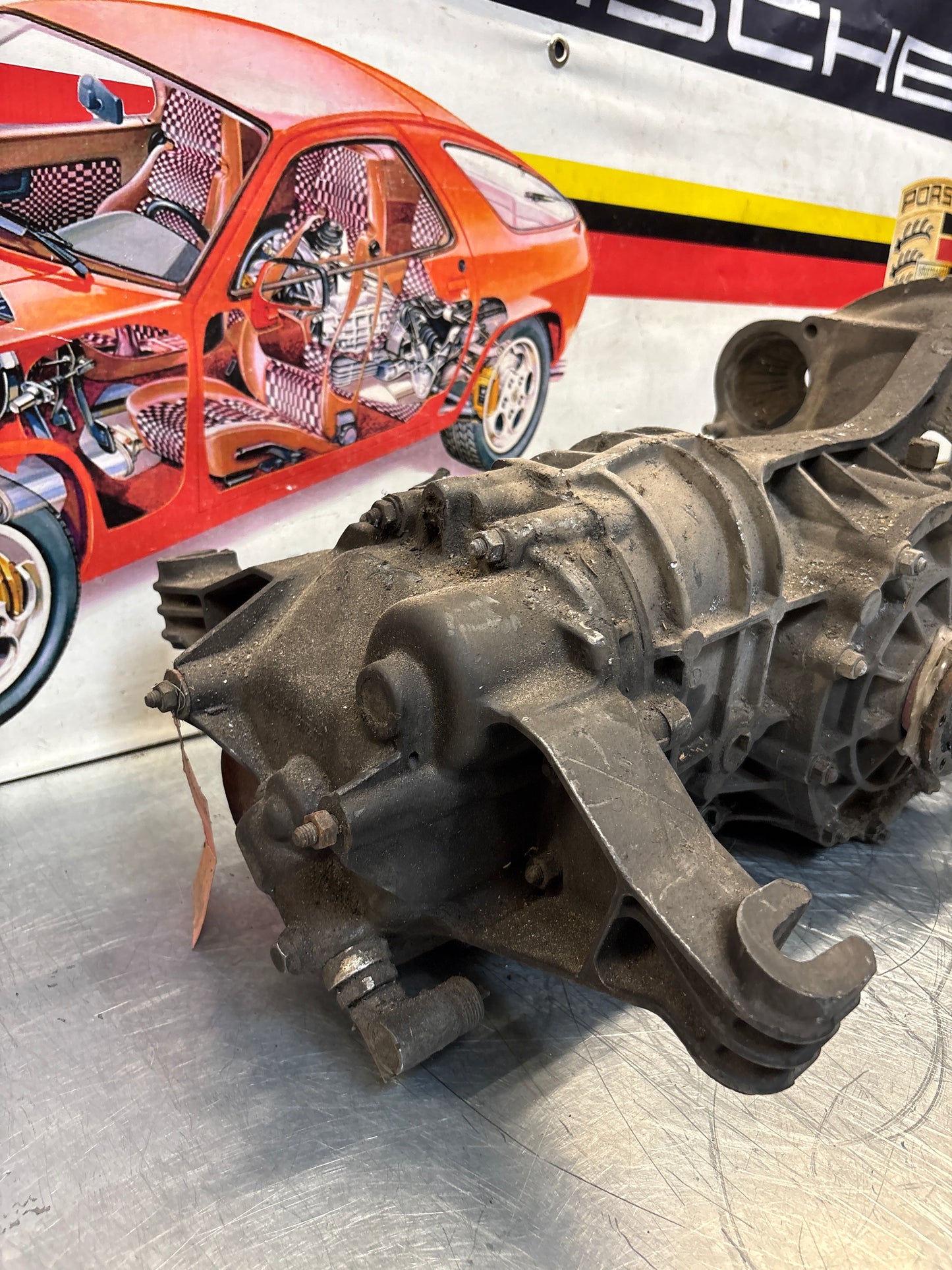 Porsche 914 transmission, used, for spares or repair unknown condition, code is not visible