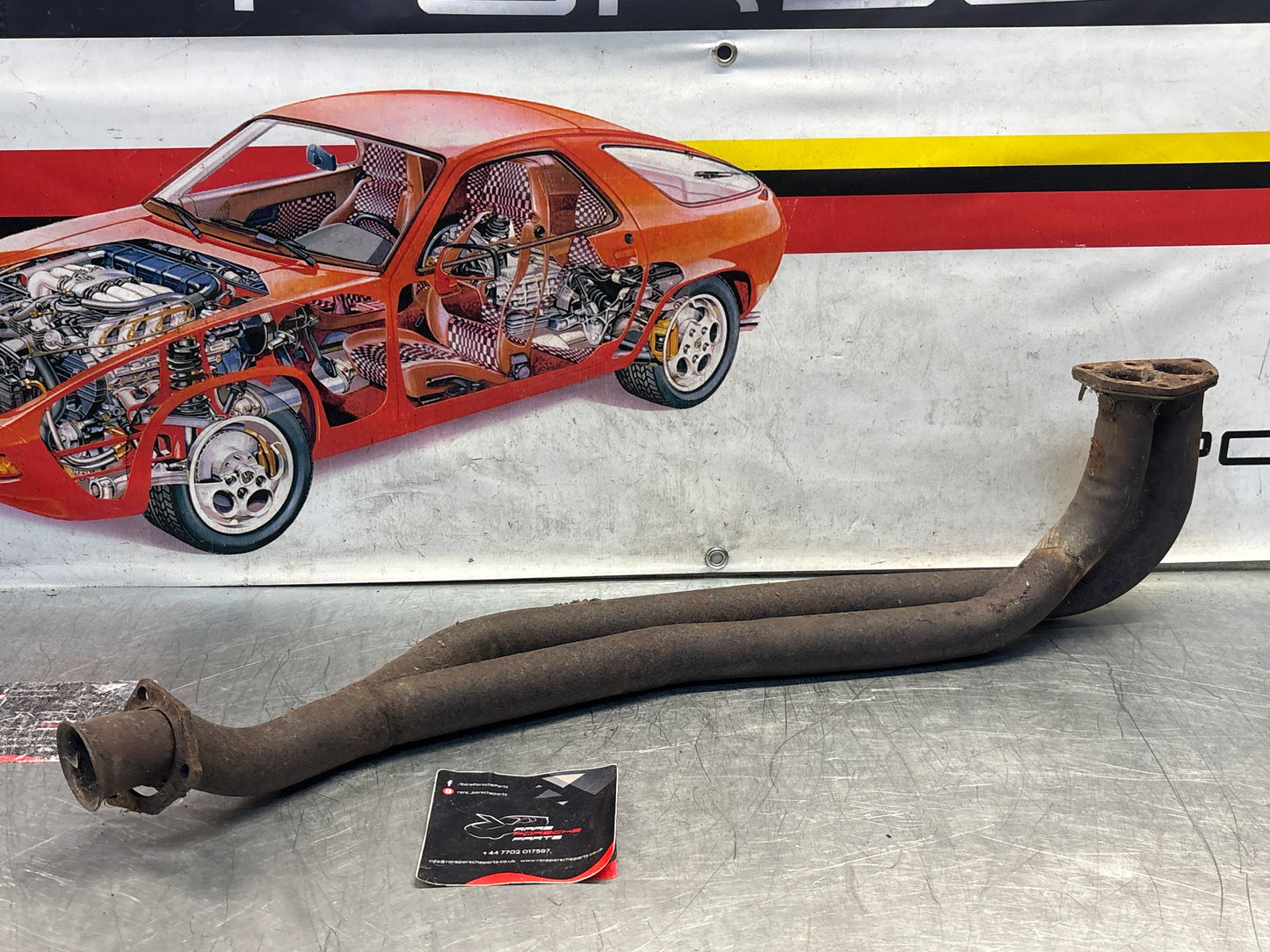 Porsche 924 exhaust pipe, used LHD only! 477253101H