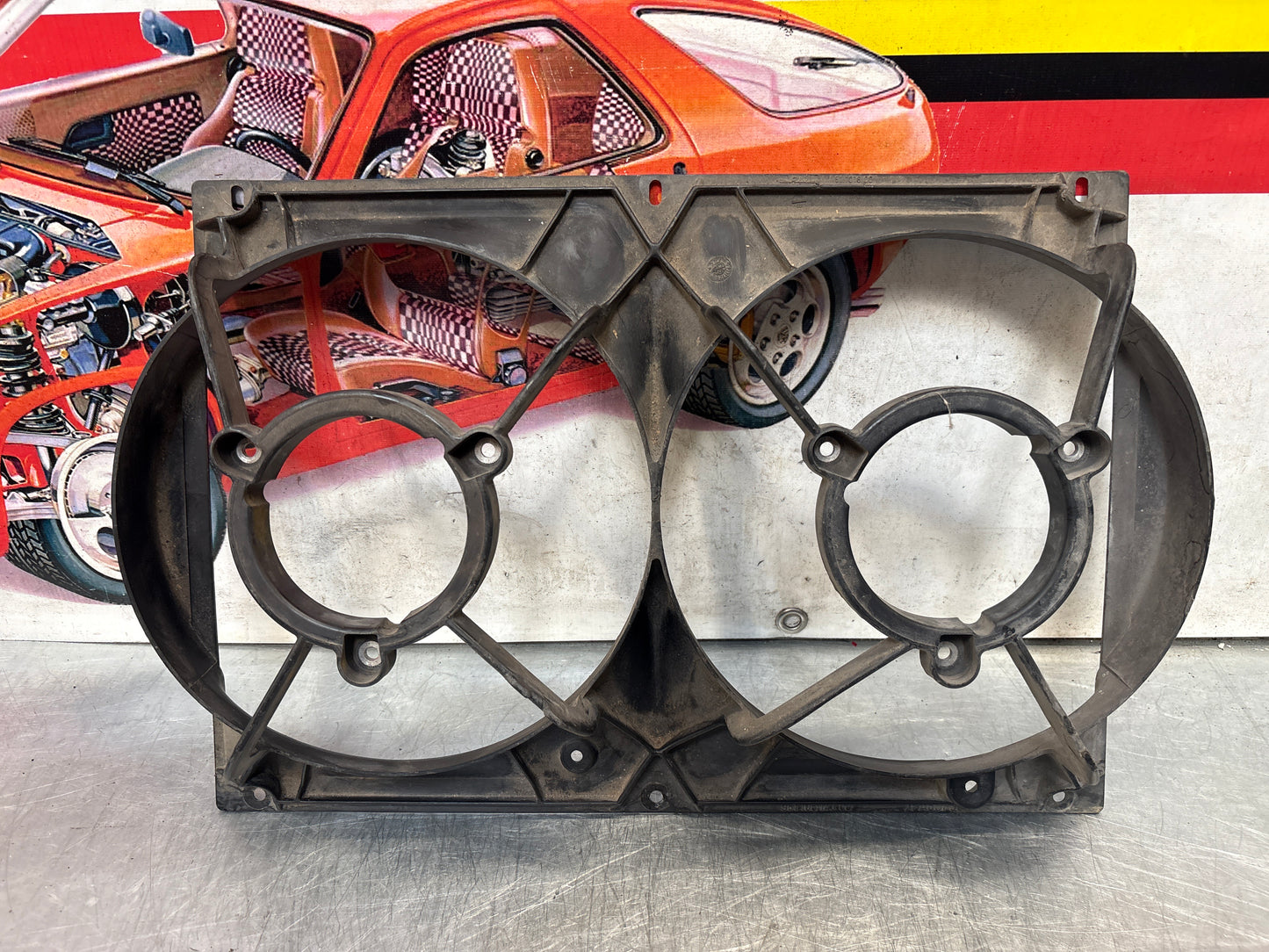 Porsche 968 944 Radiator twin fans, used 95110614300