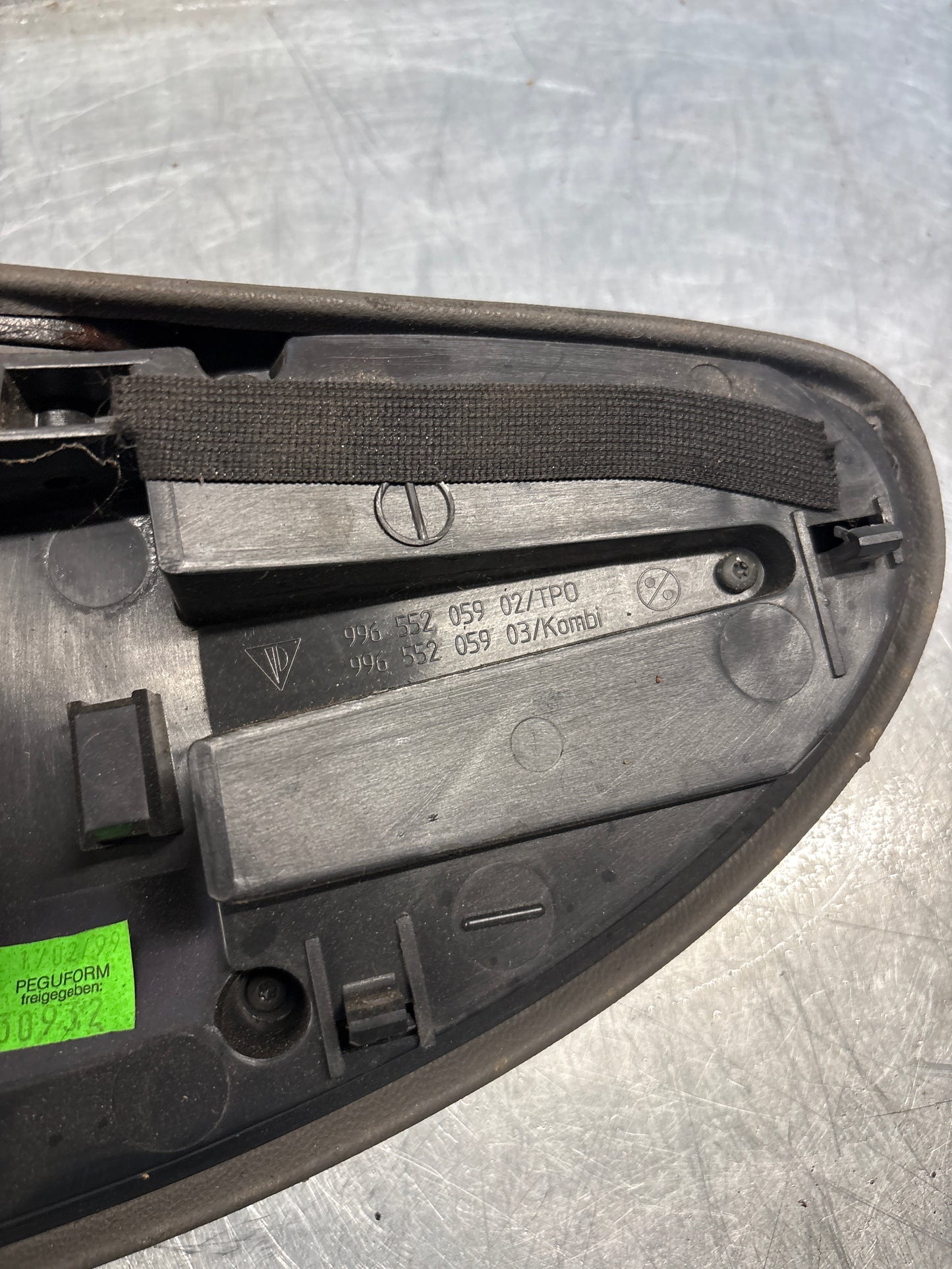 Porsche 911 996 dasboard cluster trim, used, grey 99655205902