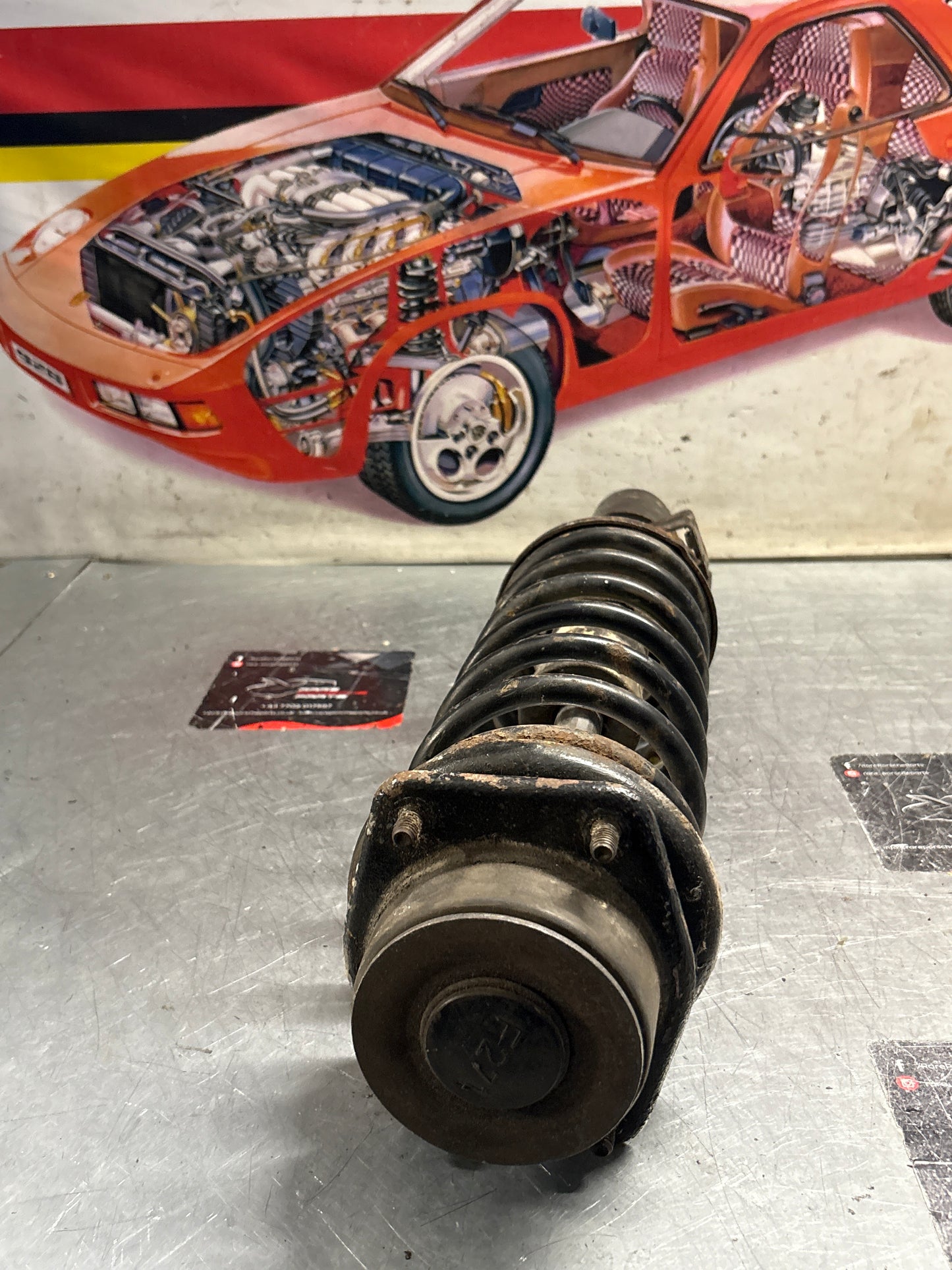 Porsche 944 Turbo front right shock absorber, used 95134303205