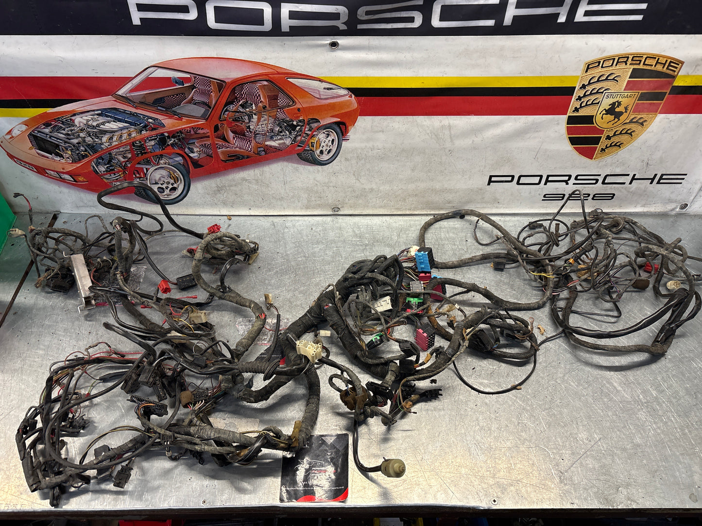 Porsche 944 Turbo 86- LHD Interior / Dashboard wiring loom, used 95161200604