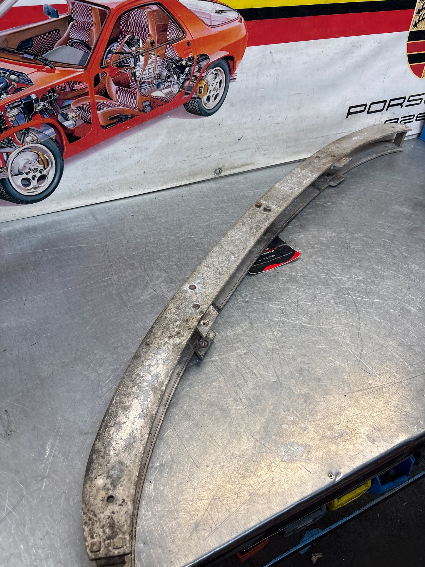 Porsche 944 S2 / turbo front bumper reinforcement panel support, 95150501000 used