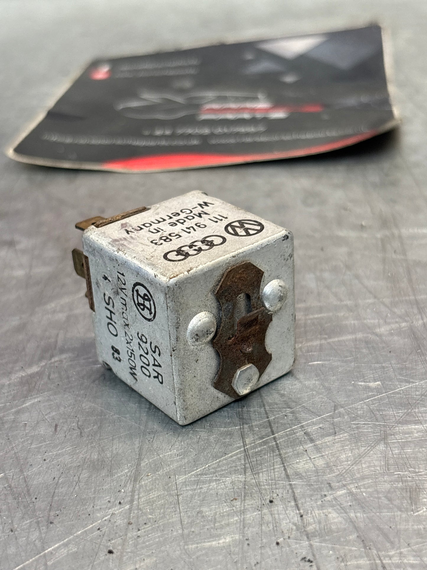 Porsche 914 headlight dimmer relay, used 111941583